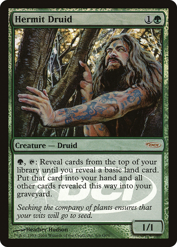 Hermit Druid — Judge Gift Cards 2004 — Magic: The Gathering