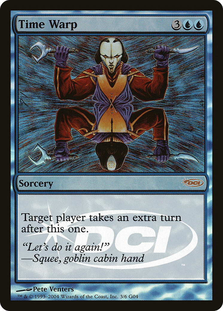 Time Warp — Judge Gift Cards 2004 — Magic: The Gathering
