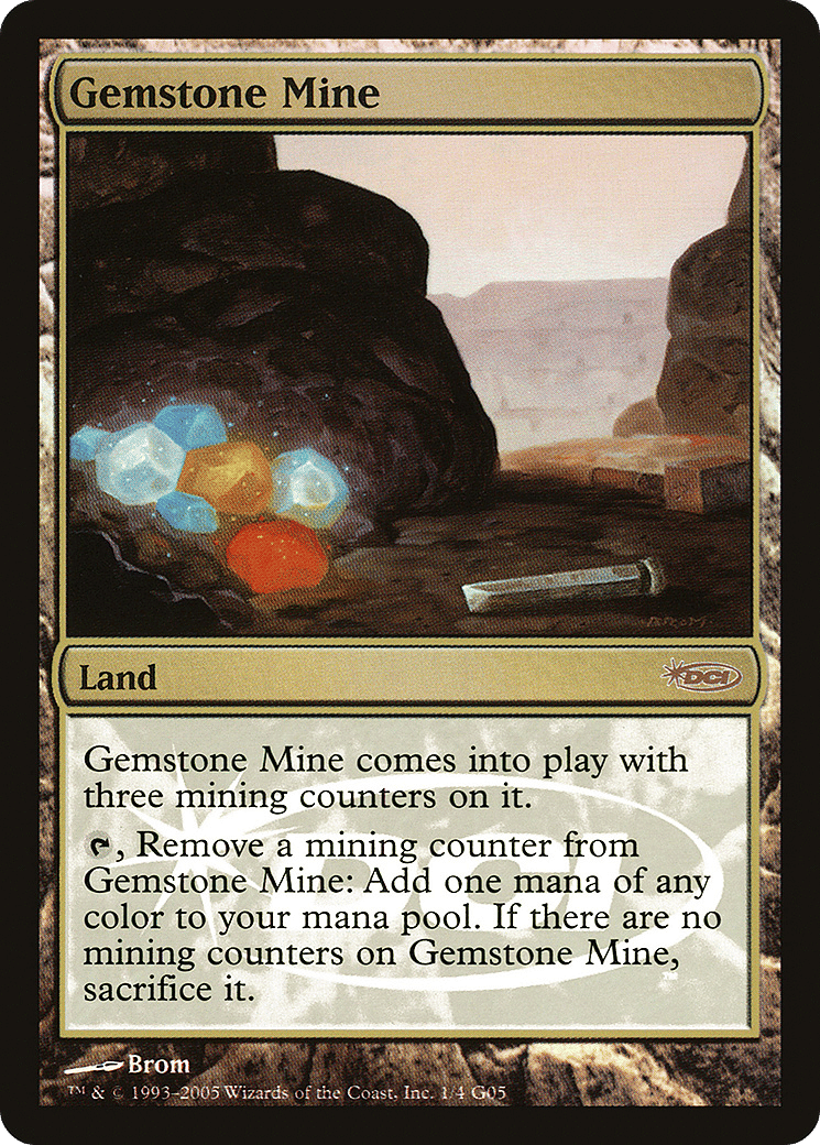 Gemstone Mine — Judge Gift Cards 2005 — Magic: The Gathering
