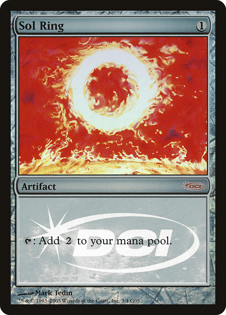 Sol Ring — Judge Gift Cards 2005 — Magic: The Gathering
