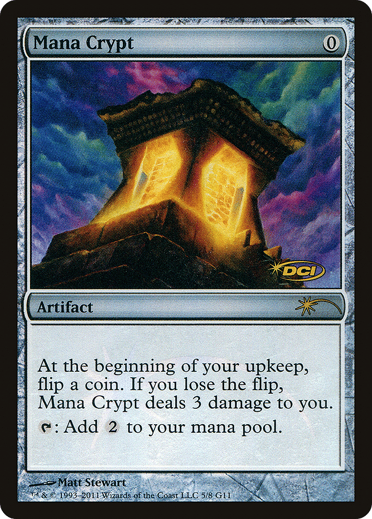 Mana Crypt — Judge Gift Cards 2011 — Magic: The Gathering