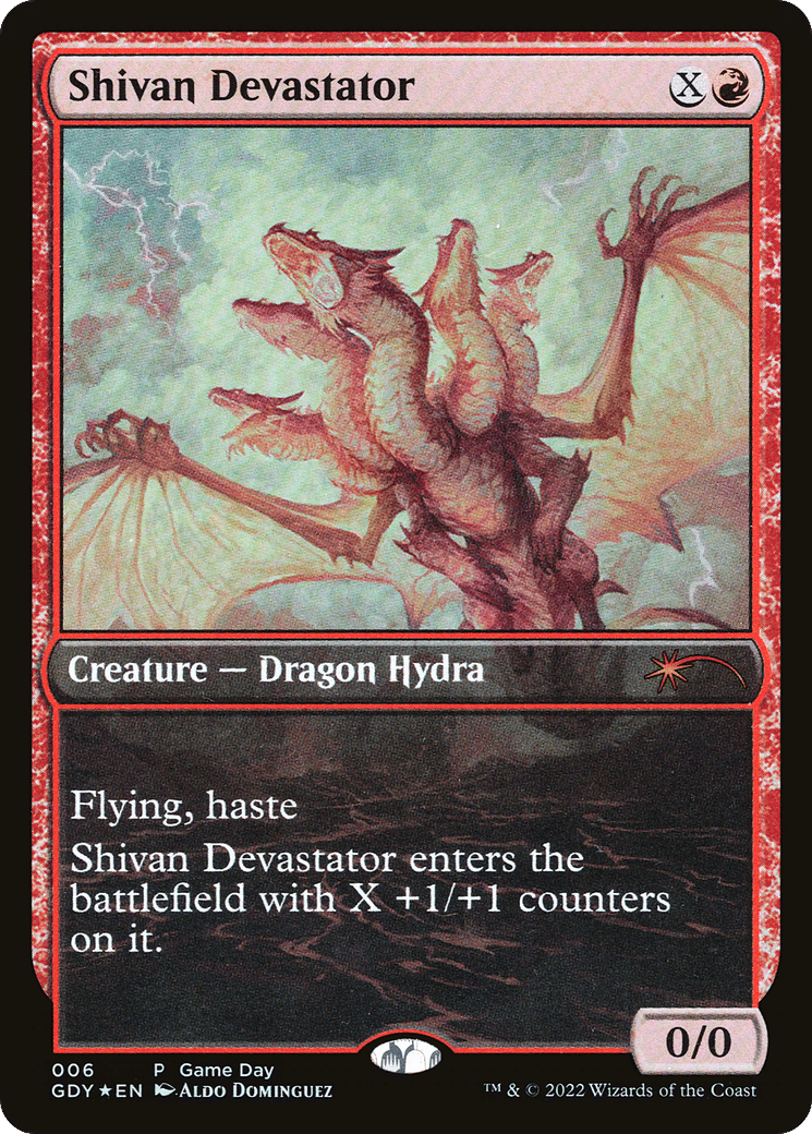 Shivan Devastator — Game Day Promos — Magic: The Gathering