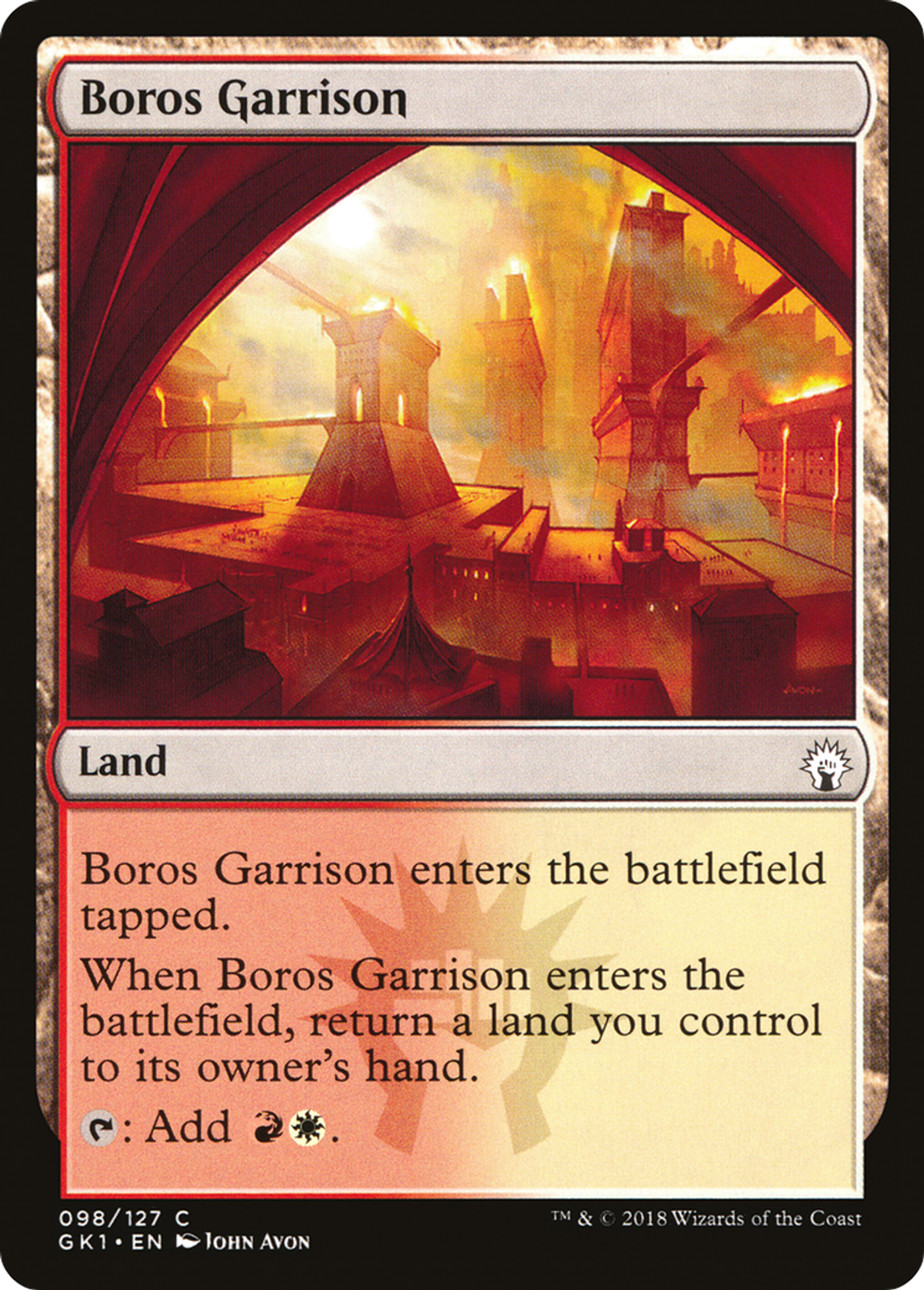 Boros Garrison — GRN Guild Kit — Magic: The Gathering