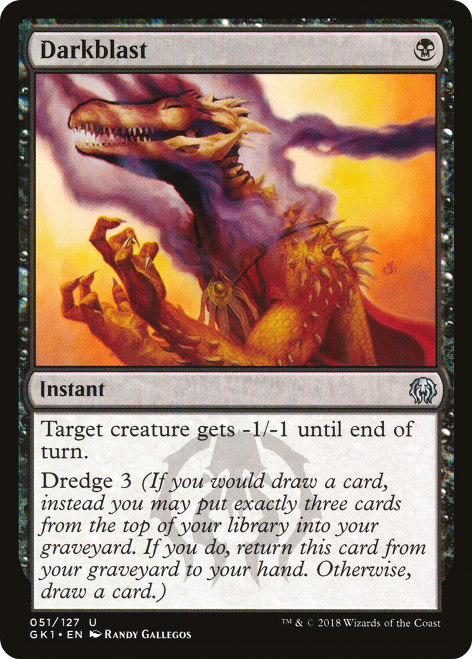 Darkblast — GRN Guild Kit — Magic: The Gathering