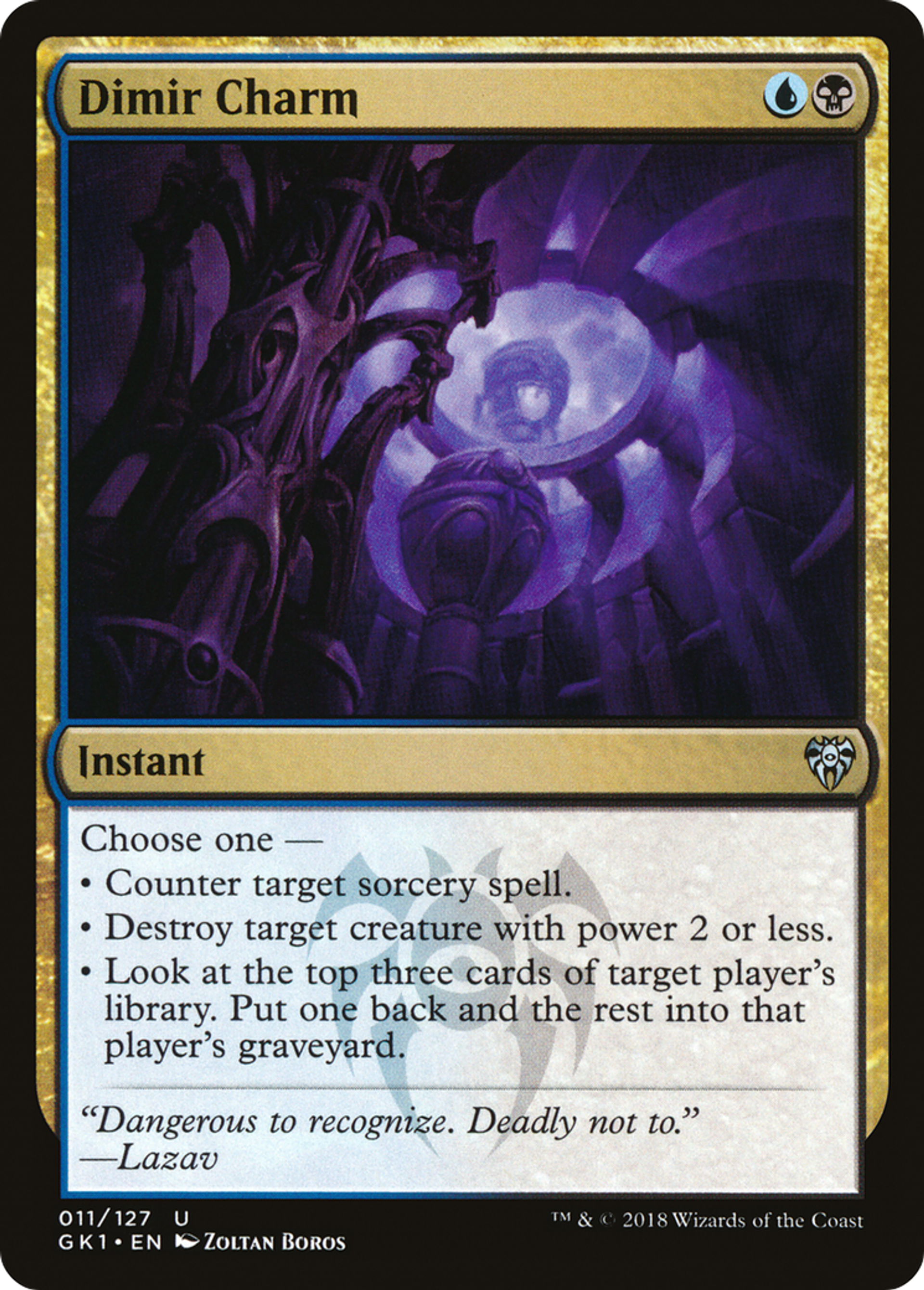 Dimir Charm — GRN Guild Kit — Magic: The Gathering