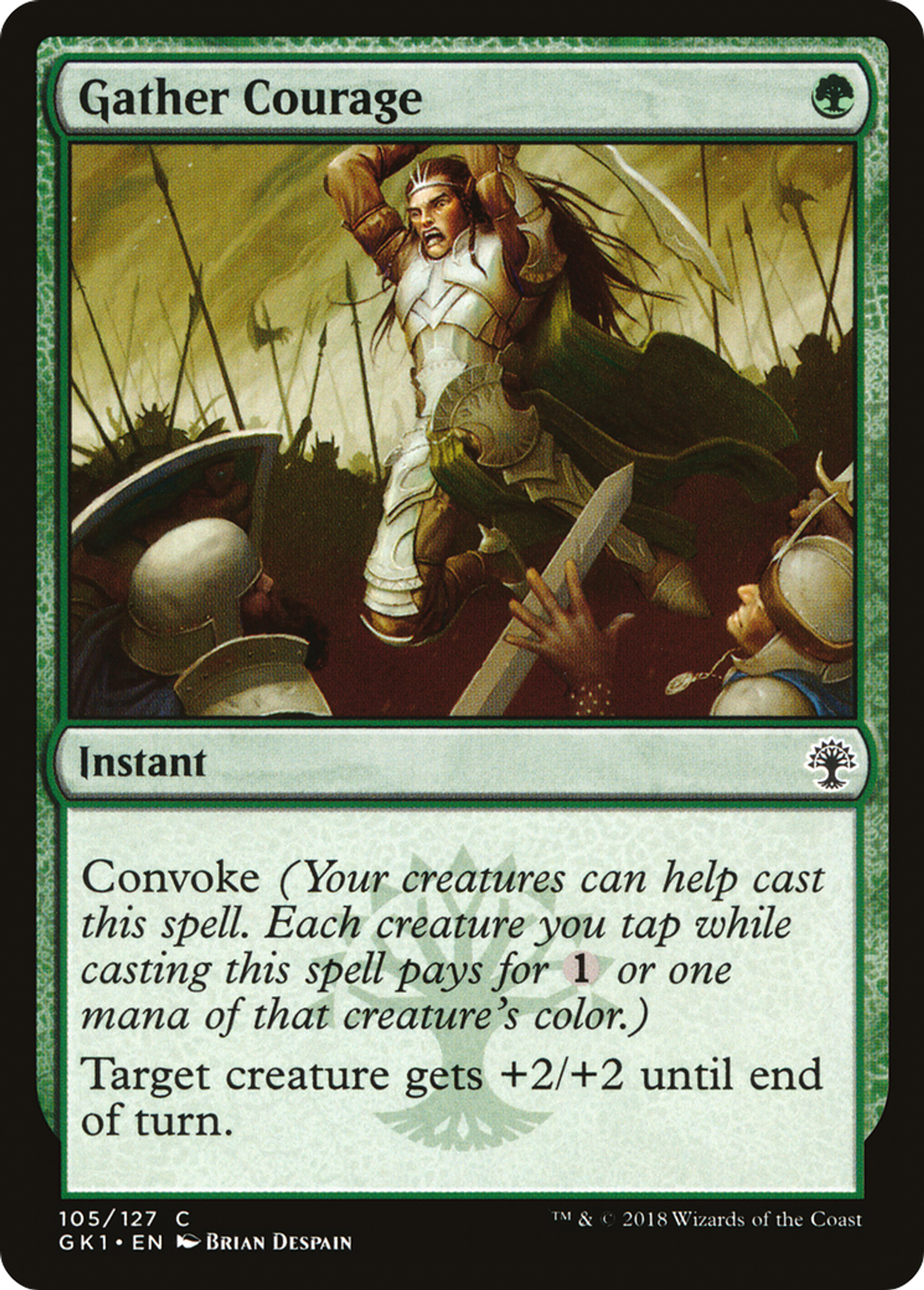 Gather Courage — GRN Guild Kit — Magic: The Gathering