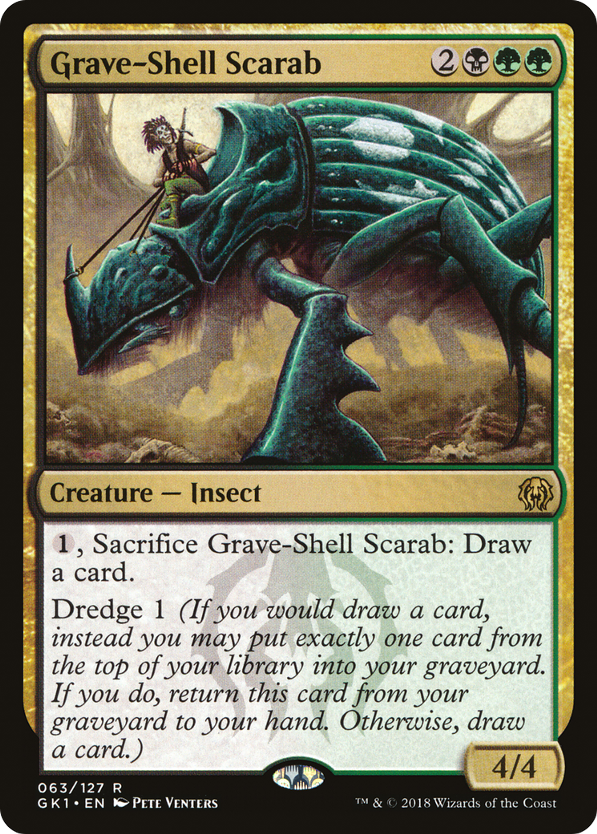 Grave-Shell Scarab — GRN Guild Kit — Magic: The Gathering