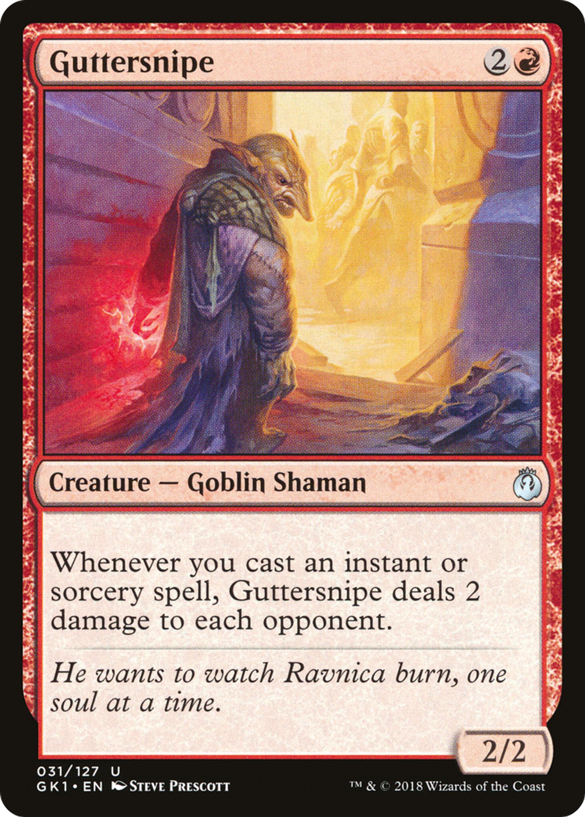 Guttersnipe — GRN Guild Kit — Magic: The Gathering
