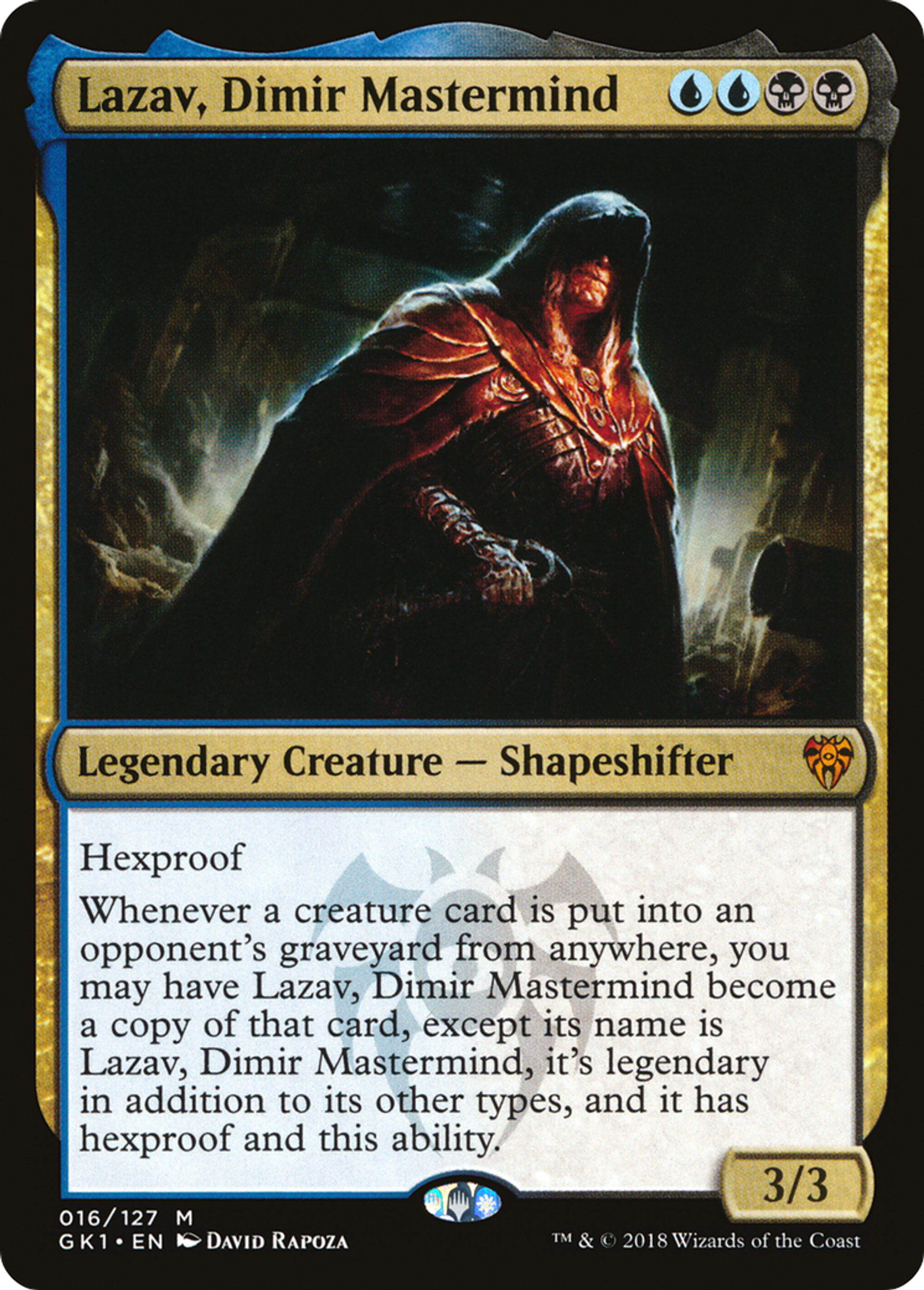 Lazav, Dimir Mastermind — GRN Guild Kit — Magic: The Gathering