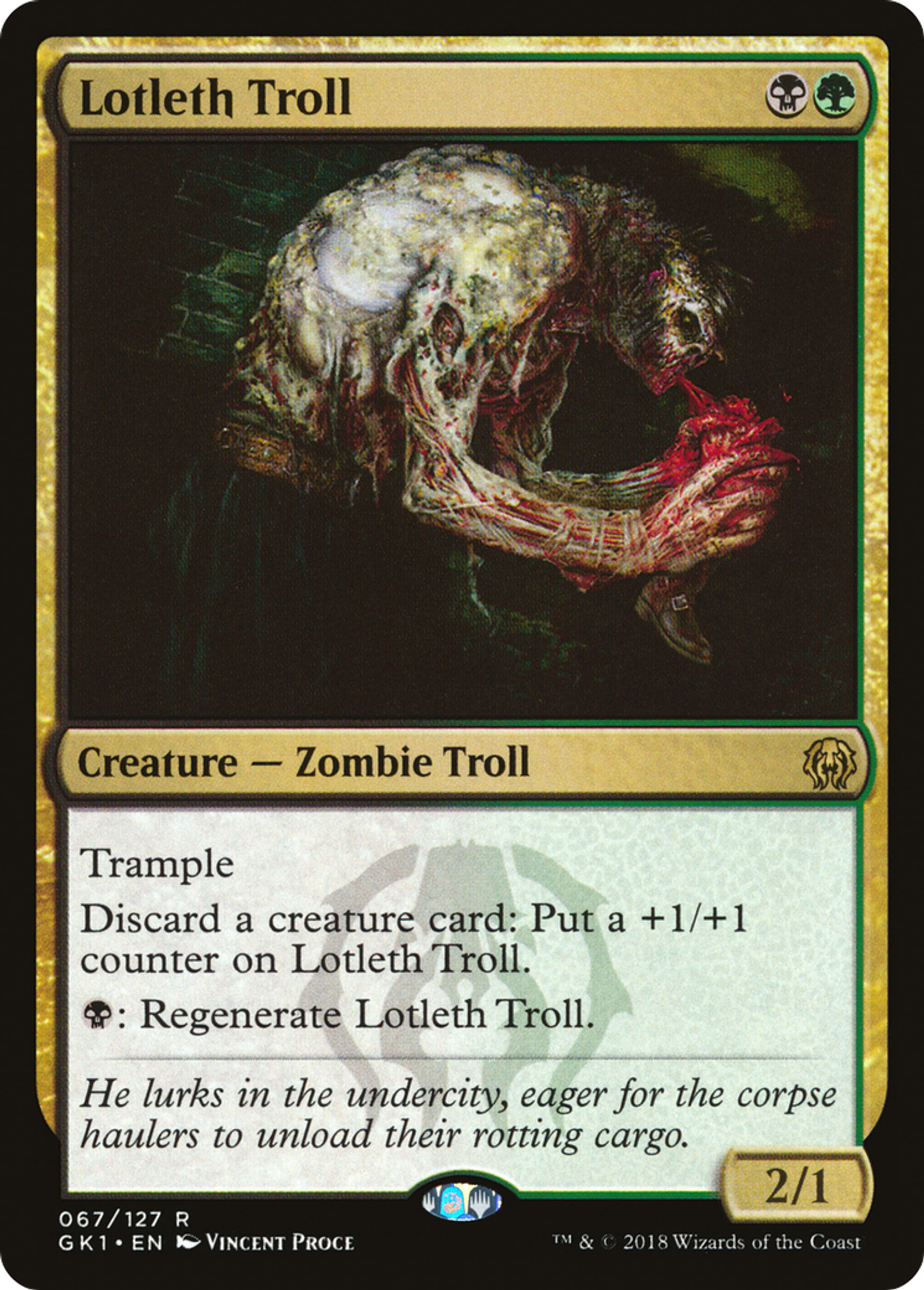 Lotleth Troll — GRN Guild Kit — Magic: The Gathering