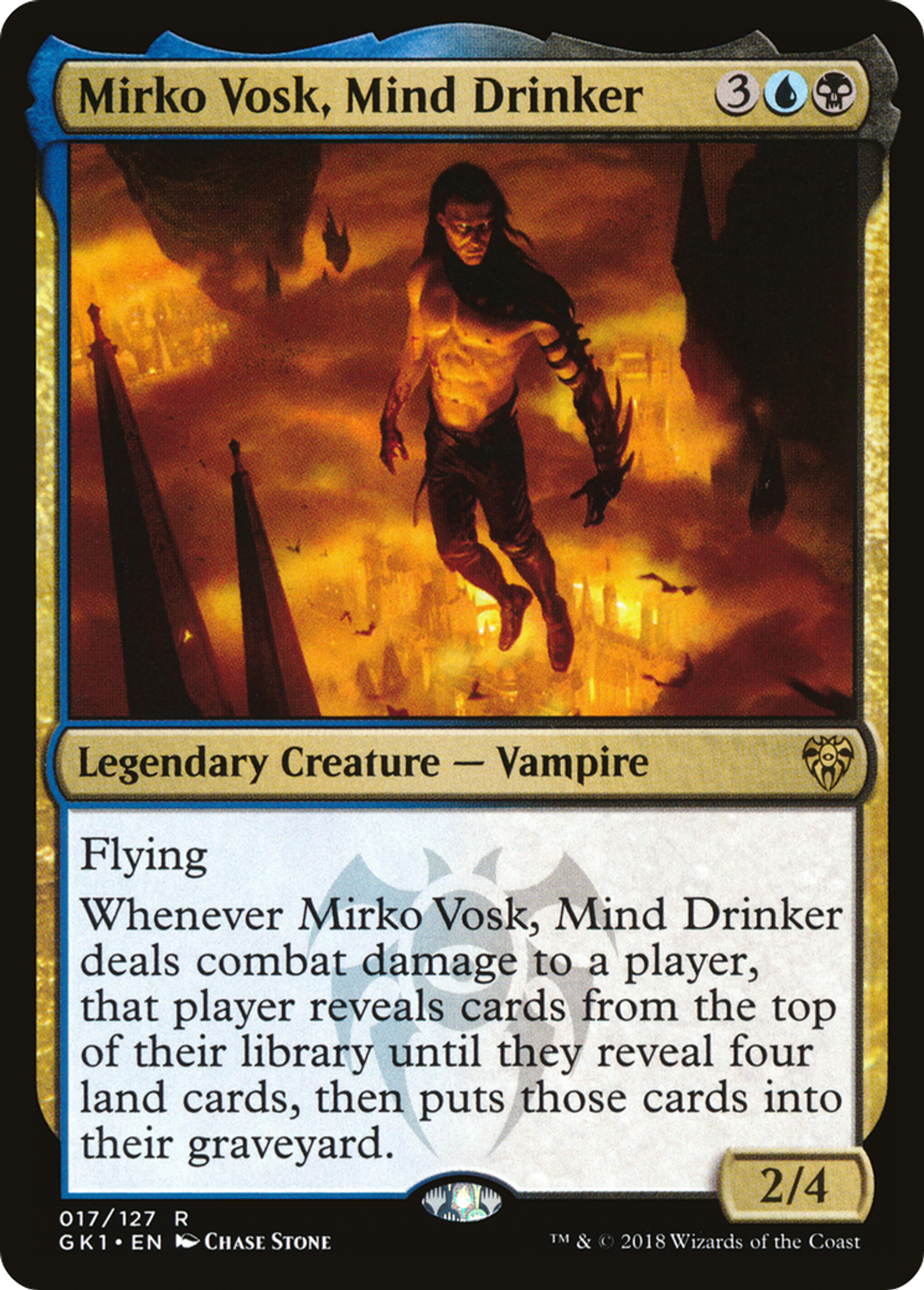 Mirko Vosk, Mind Drinker — GRN Guild Kit — Magic: The Gathering