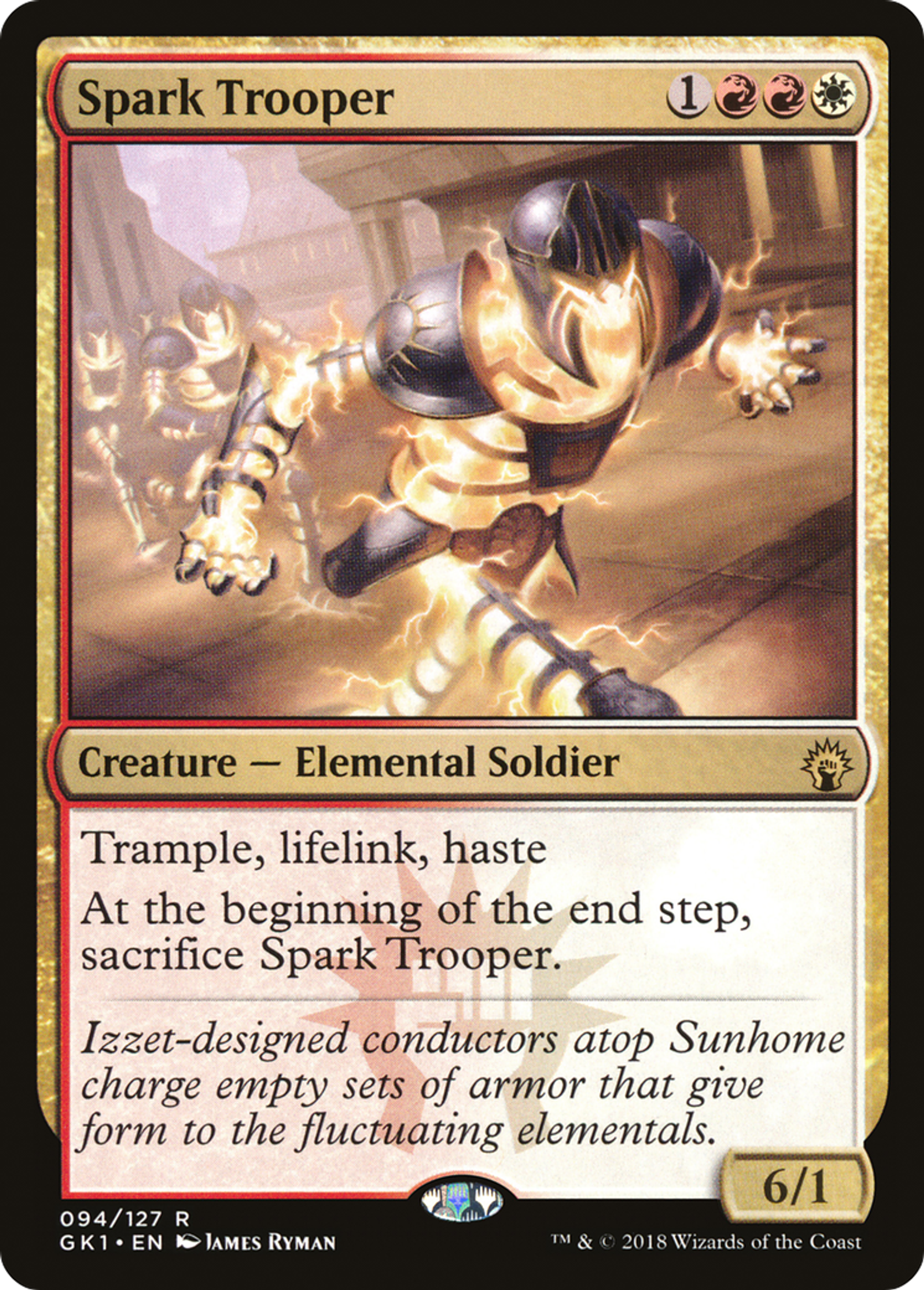 Spark Trooper — GRN Guild Kit — Magic: The Gathering