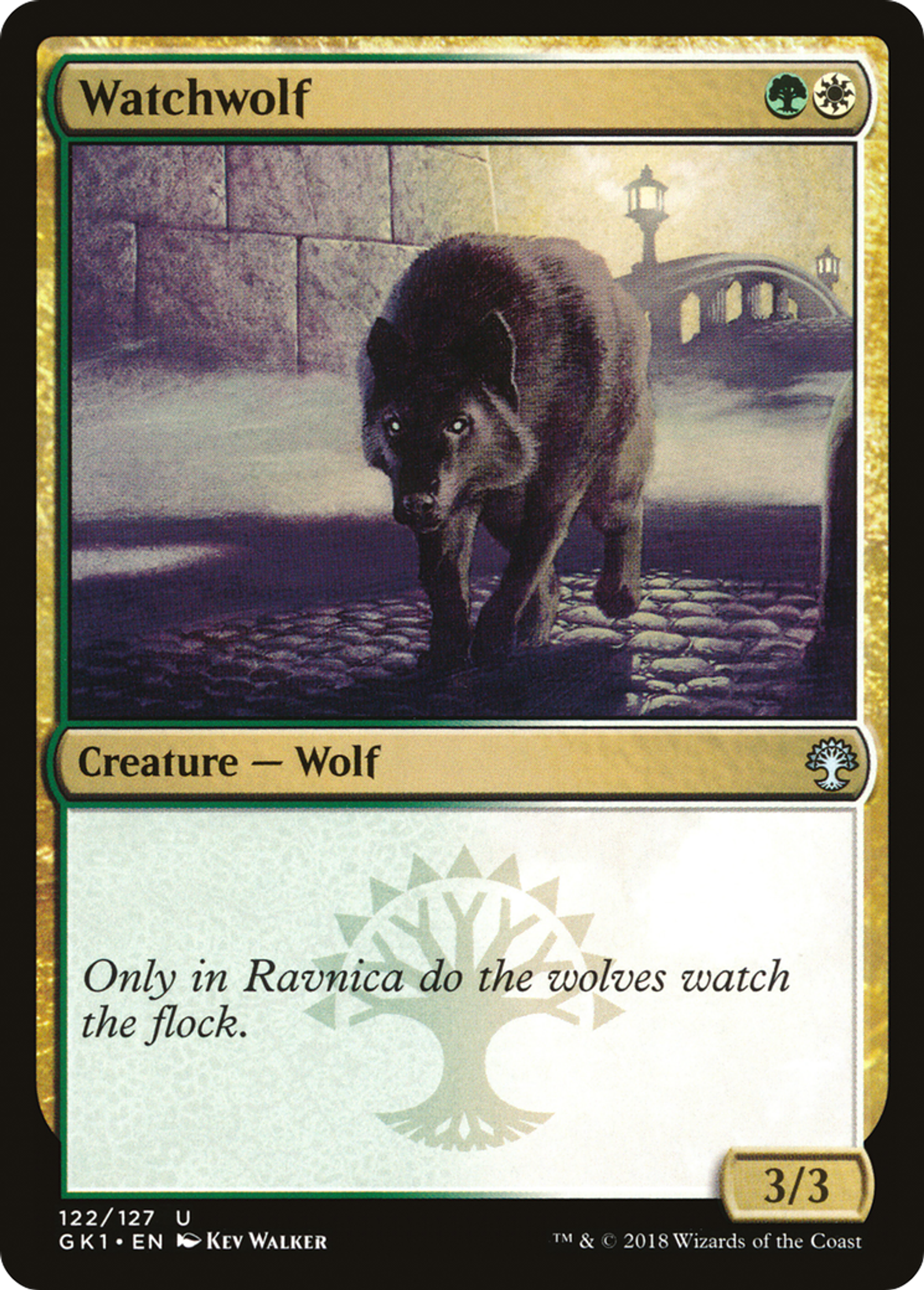 Watchwolf — GRN Guild Kit — Magic: The Gathering
