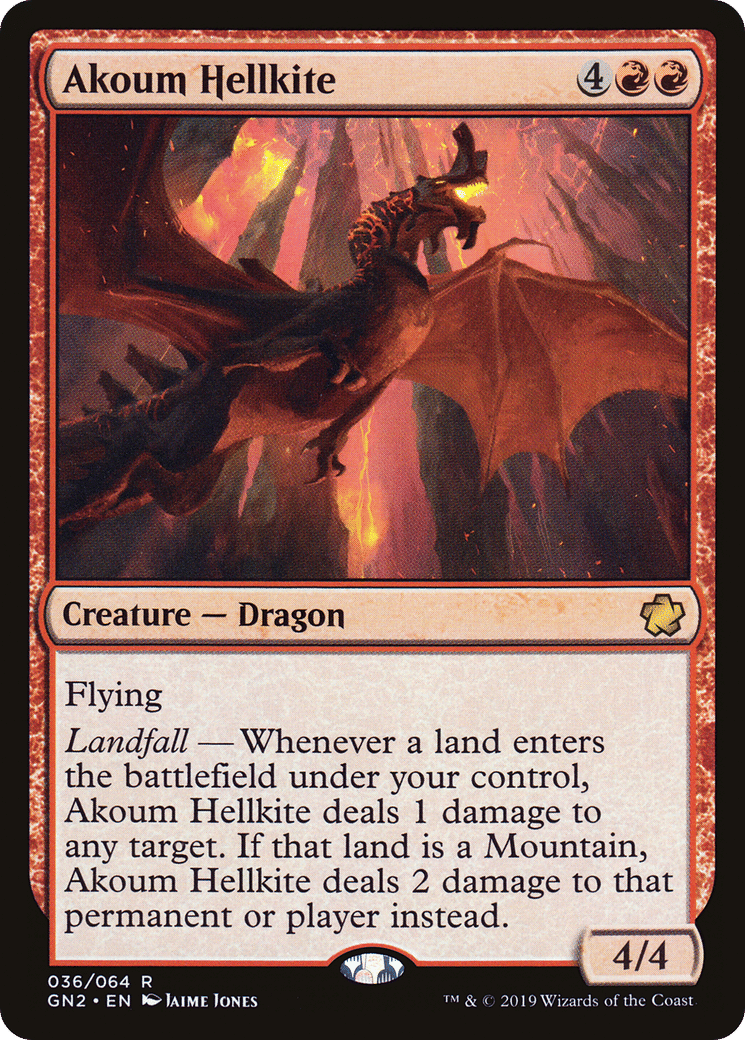 Akoum Hellkite — Game Night 2019 — Magic: The Gathering