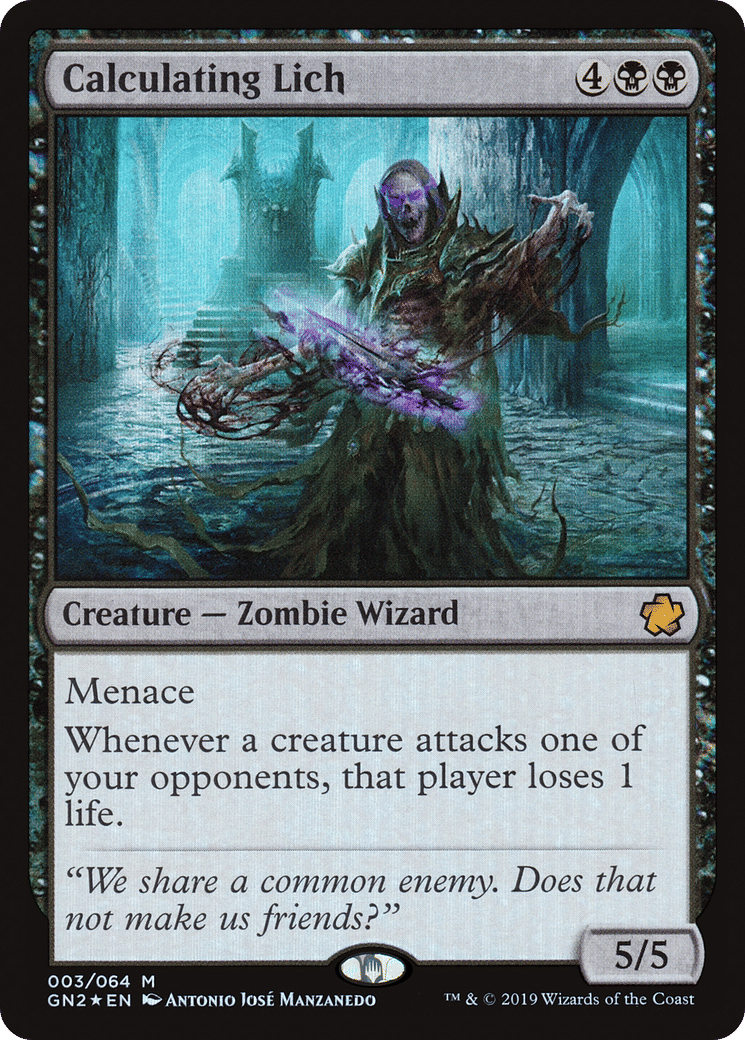 Calculating Lich — Game Night 2019 — Magic: The Gathering