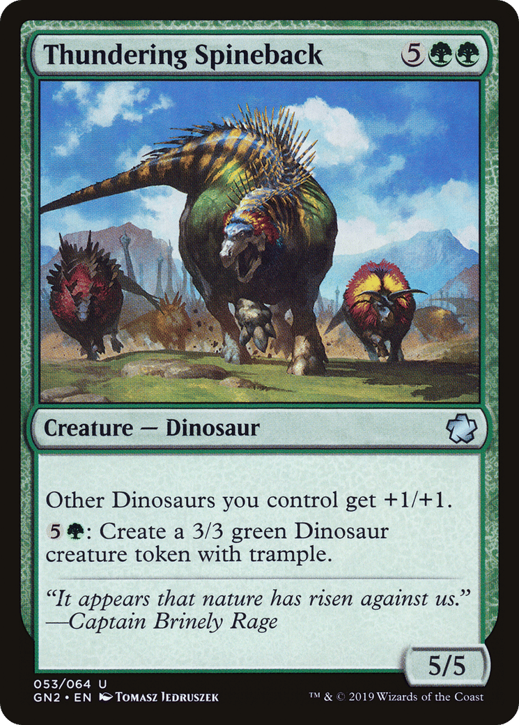 Thundering Spineback — Game Night 2019 — Magic: The Gathering