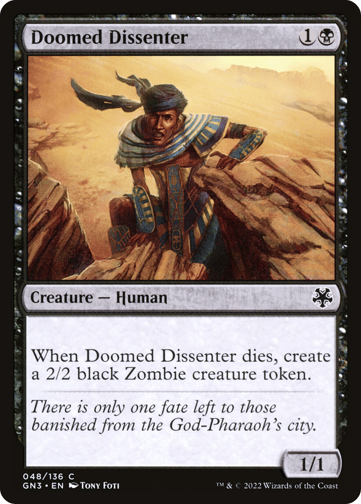 Doomed Dissenter — Game Night: Free-for-All — Magic: The Gathering