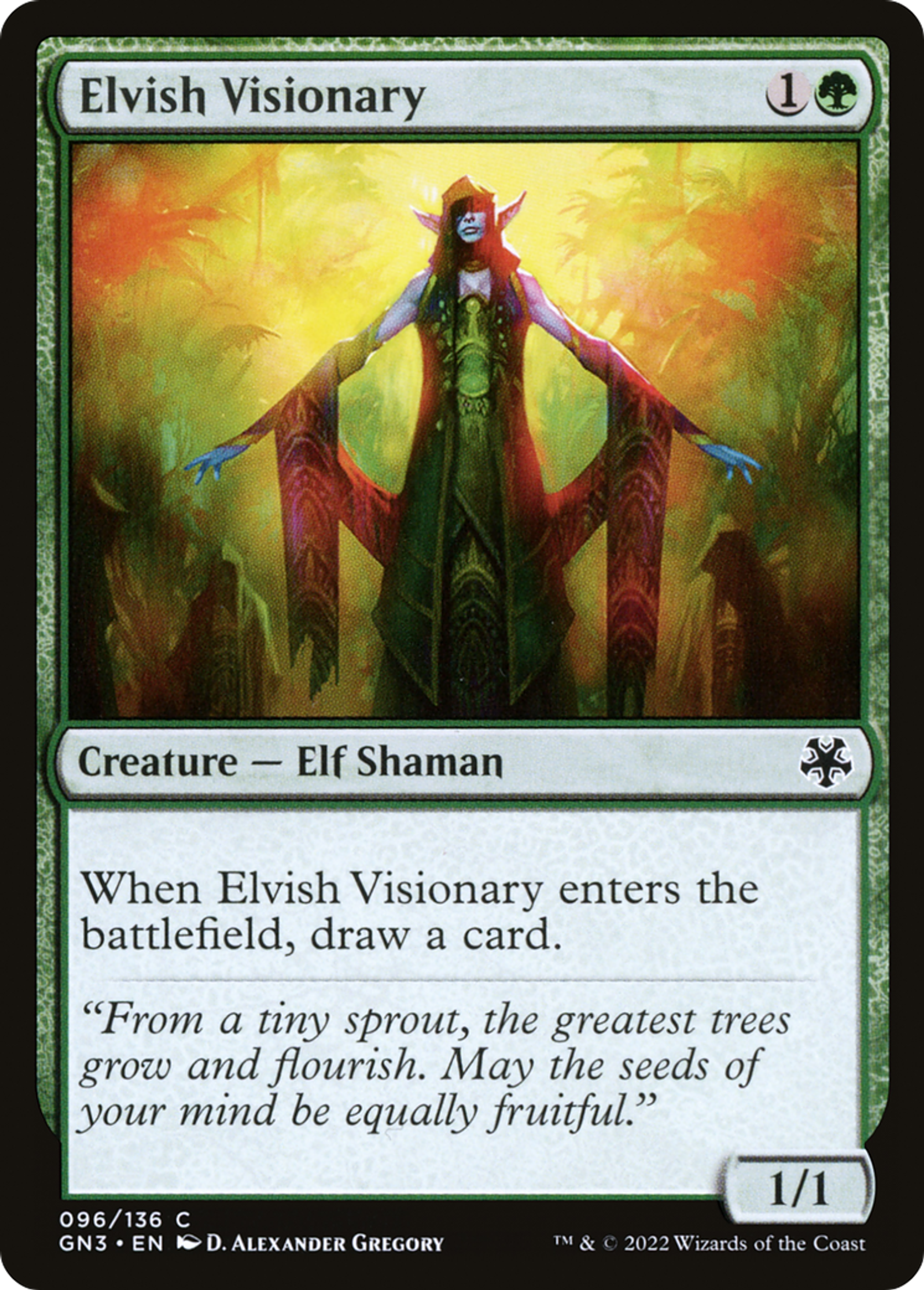 Visionnaire elfe — Game Night: Free-for-All — Magic: The Gathering