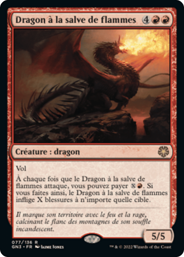 Dragon à la salve de flammes — Game Night: Free-for-All — Magic: The Gathering