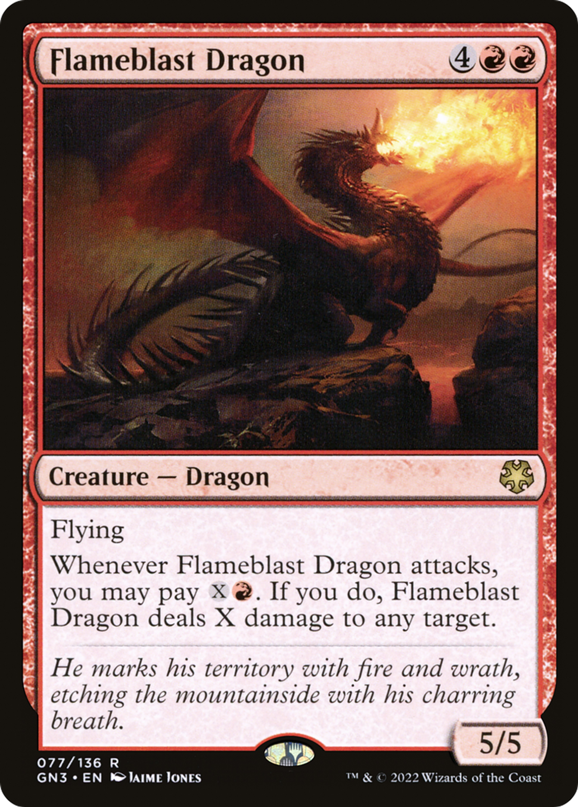 Dragon à la salve de flammes — Game Night: Free-for-All — Magic: The Gathering