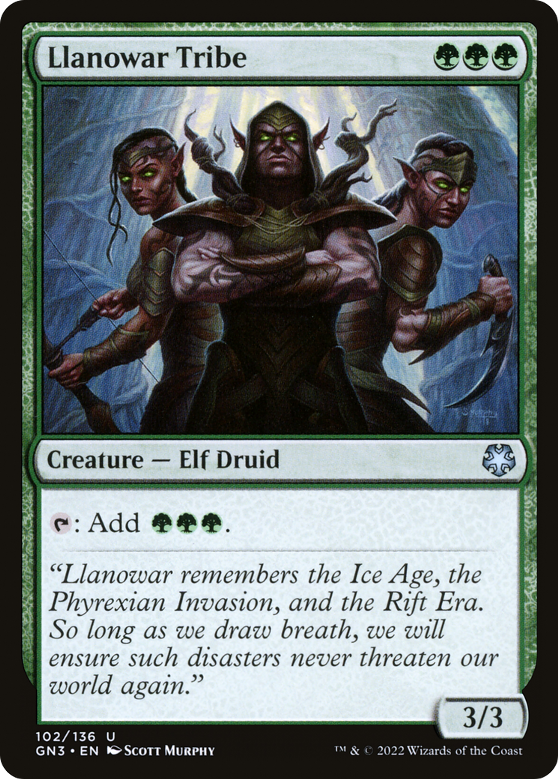 Tribu de Llanowar — Game Night: Free-for-All — Magic: The Gathering