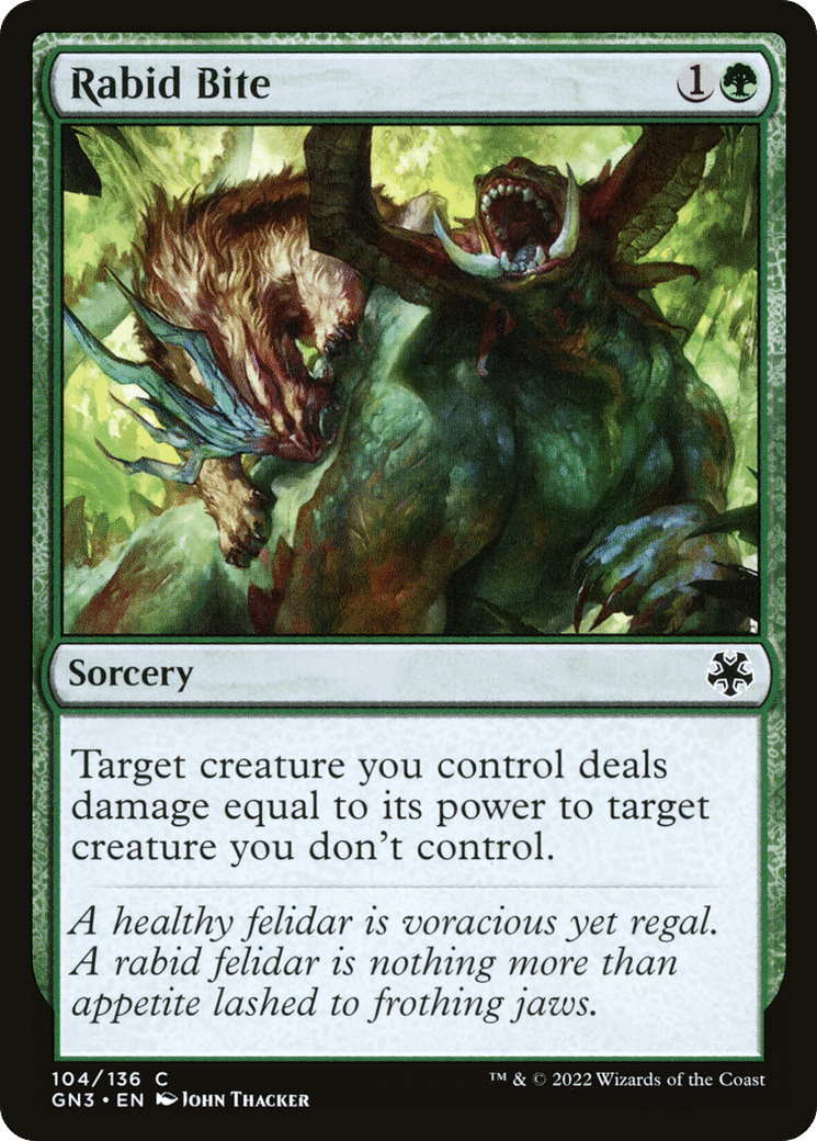 Rabid Bite — Game Night: Free-for-All — Magic: The Gathering