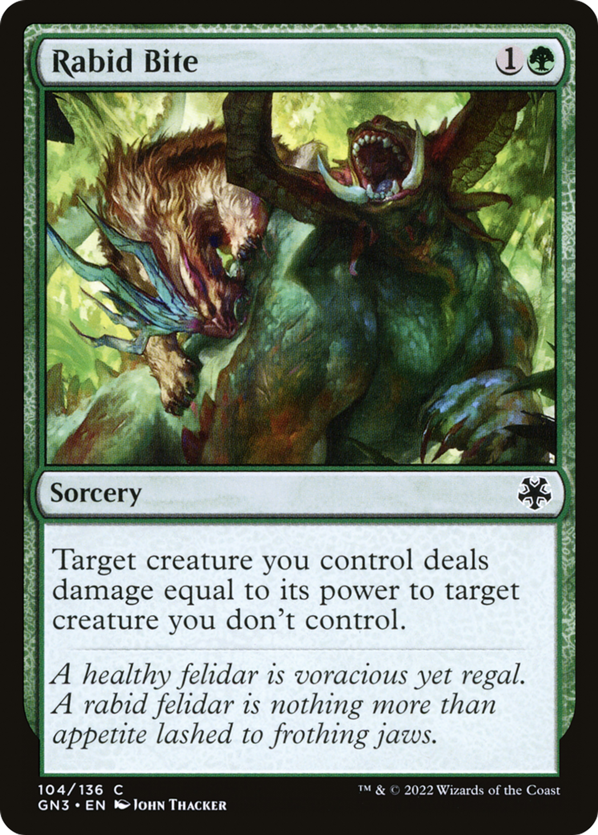 Morsure enragée — Game Night: Free-for-All — Magic: The Gathering