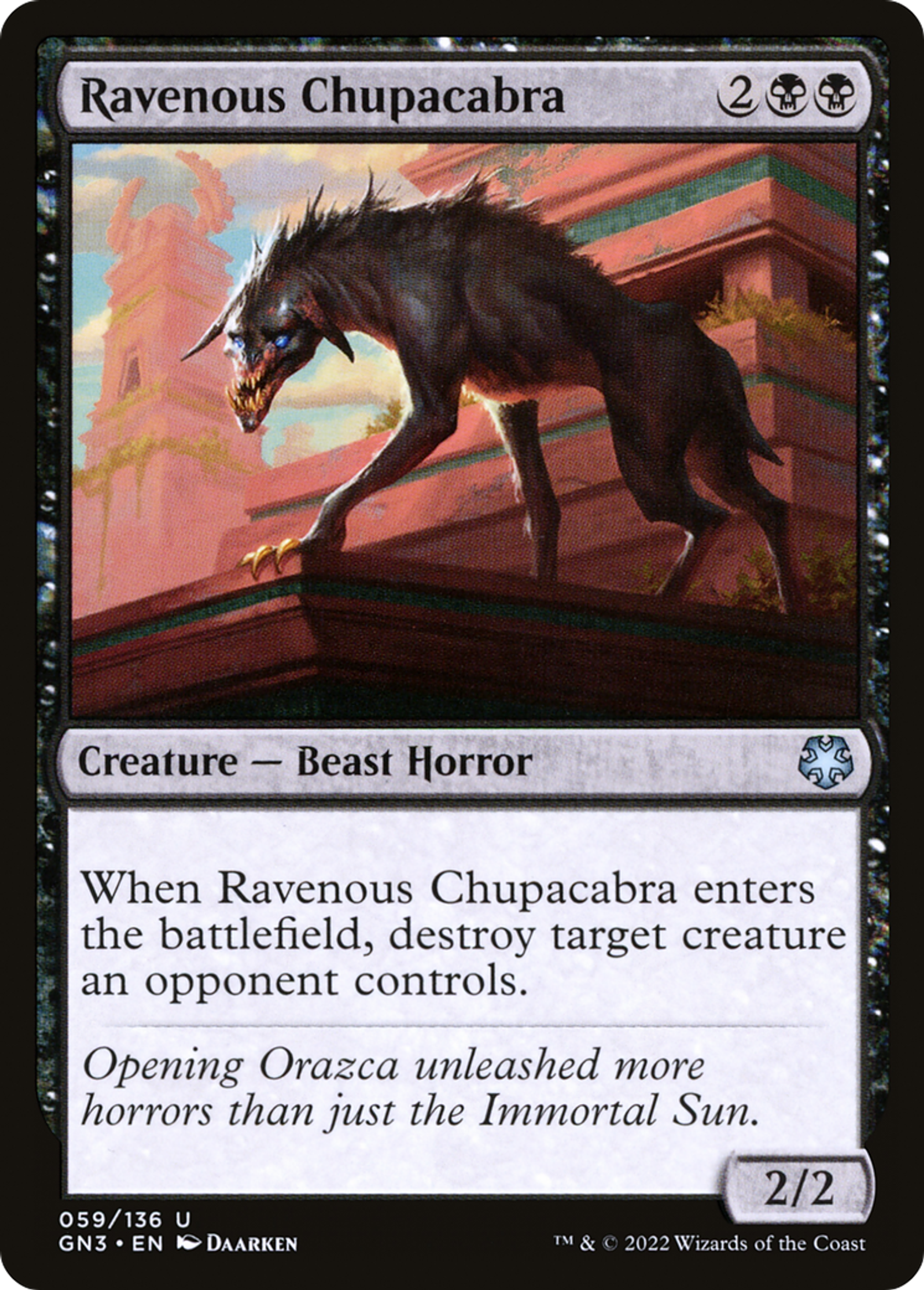 Chupacabra vorace — Game Night: Free-for-All — Magic: The Gathering