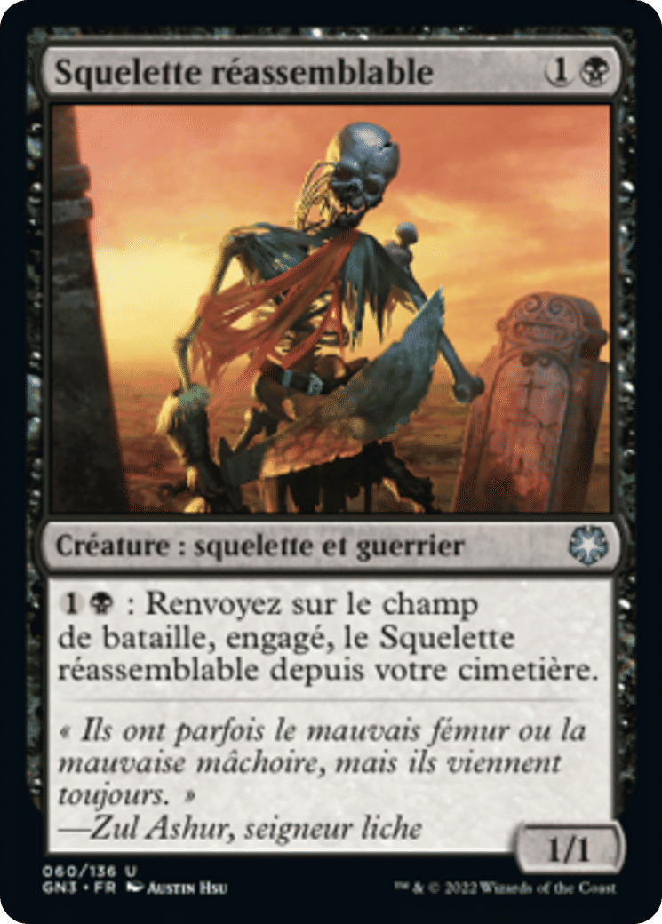 Squelette réassemblable — Game Night: Free-for-All — Magic: The Gathering