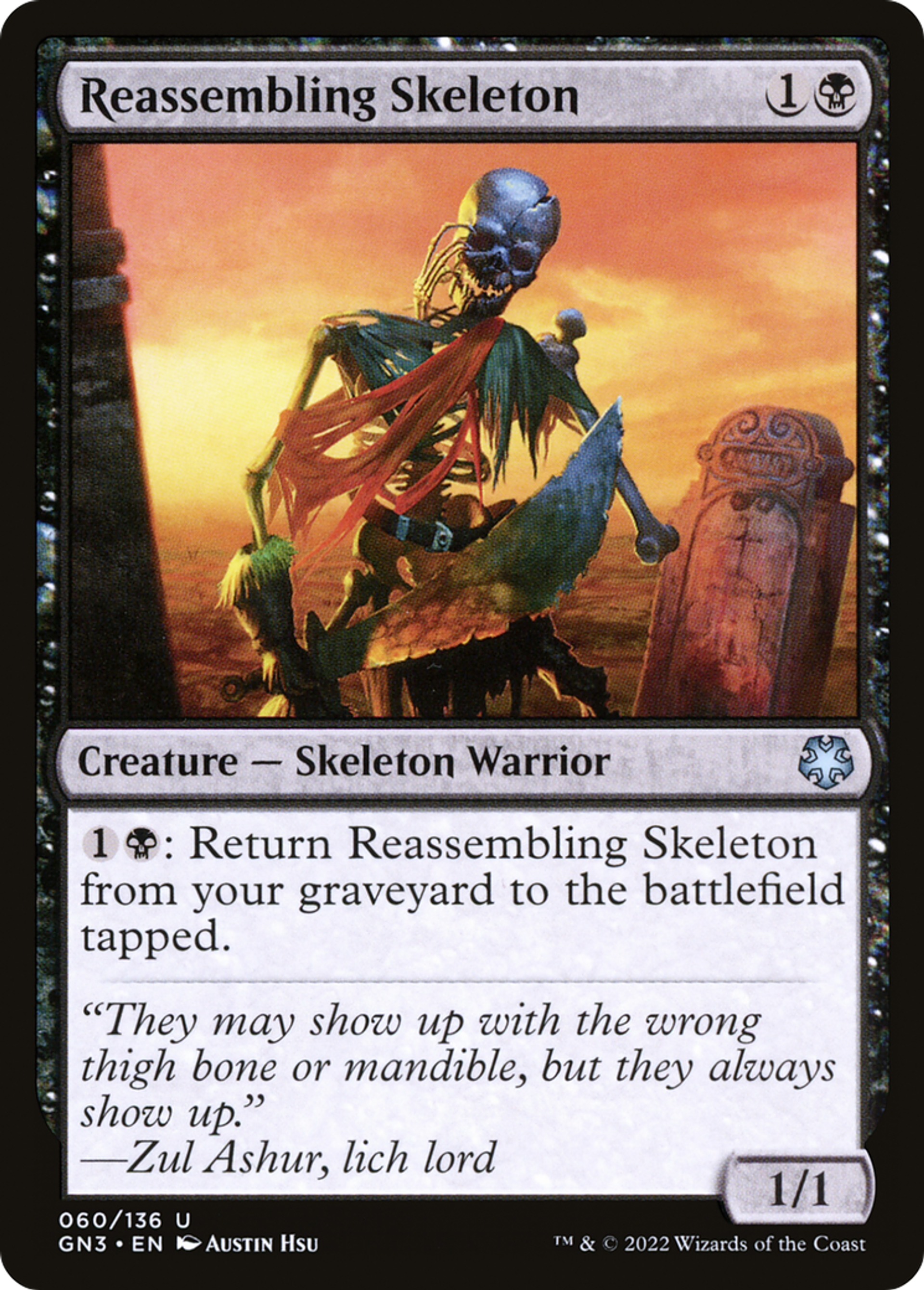 Squelette réassemblable — Game Night: Free-for-All — Magic: The Gathering