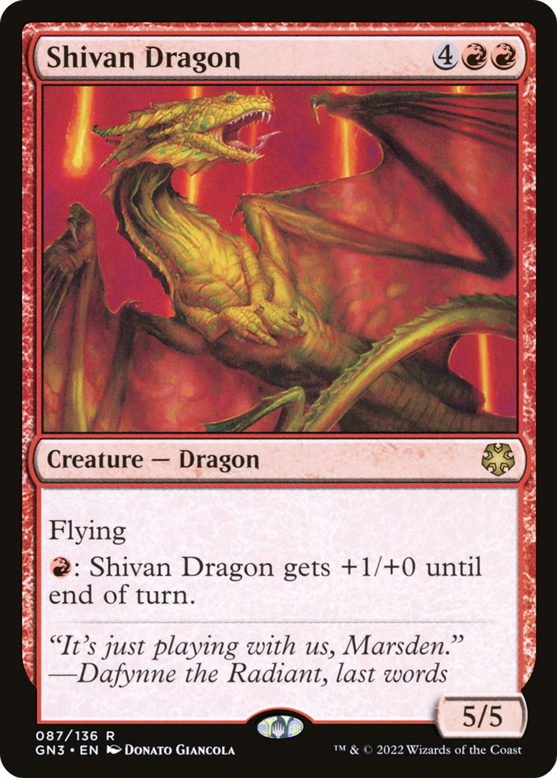 Dragon shivân — Game Night: Free-for-All — Magic: The Gathering