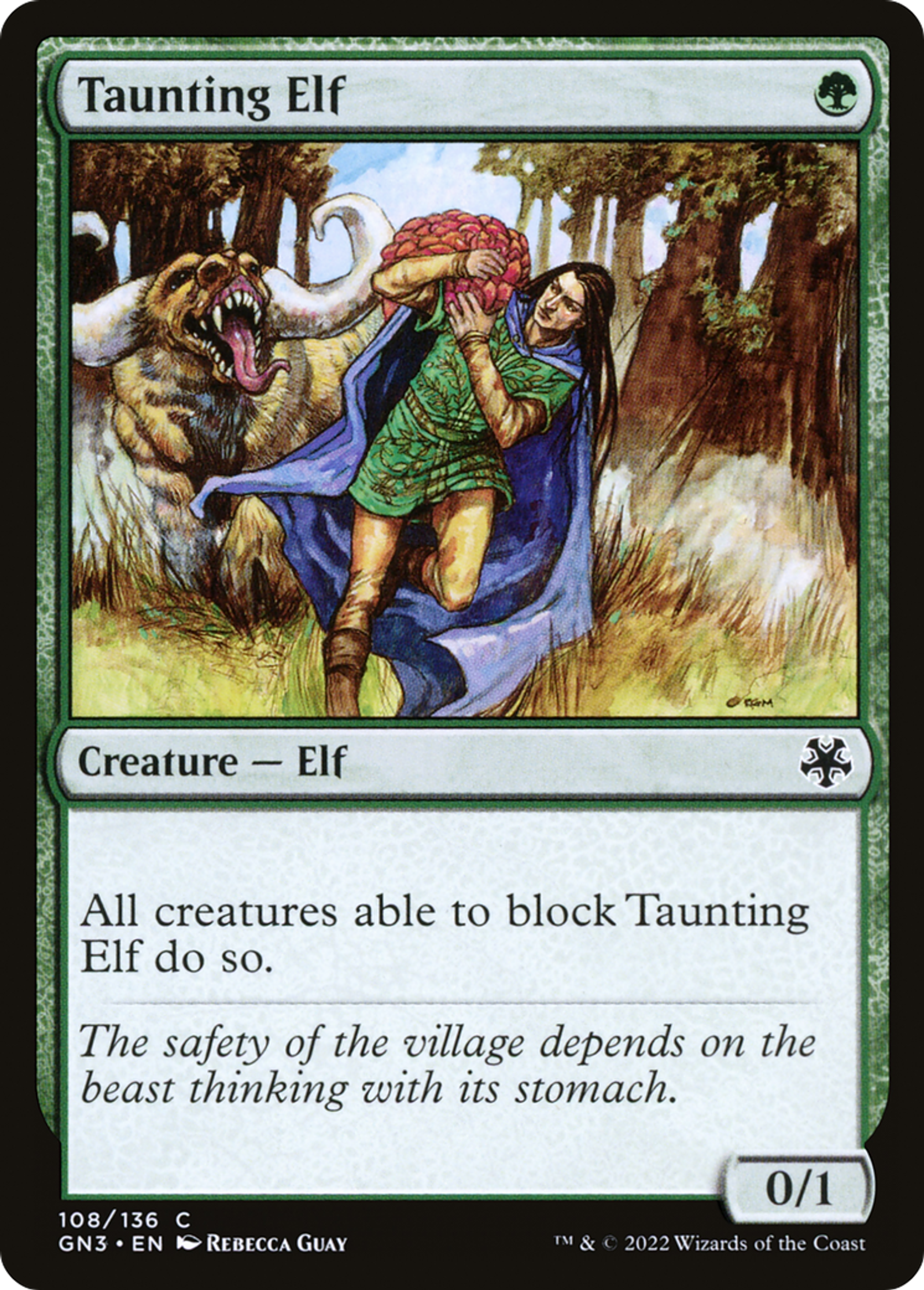 Elfe moqueur — Game Night: Free-for-All — Magic: The Gathering