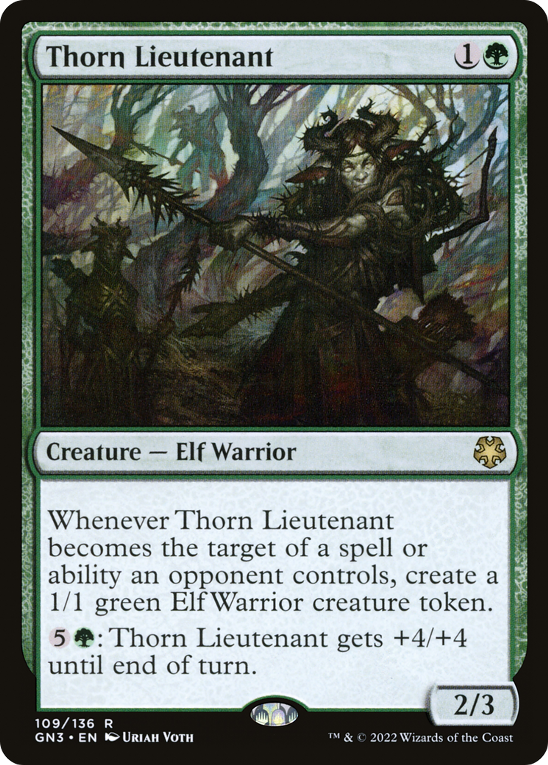 Lieutenant d'épines — Game Night: Free-for-All — Magic: The Gathering