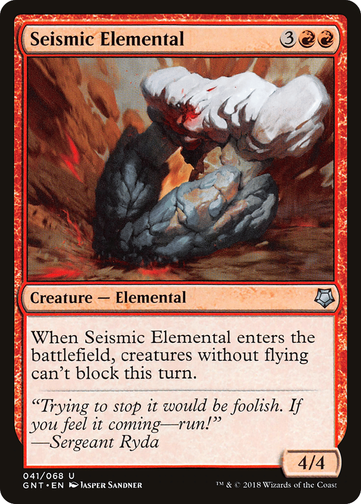 Seismic Elemental — Game Night — Magic: The Gathering