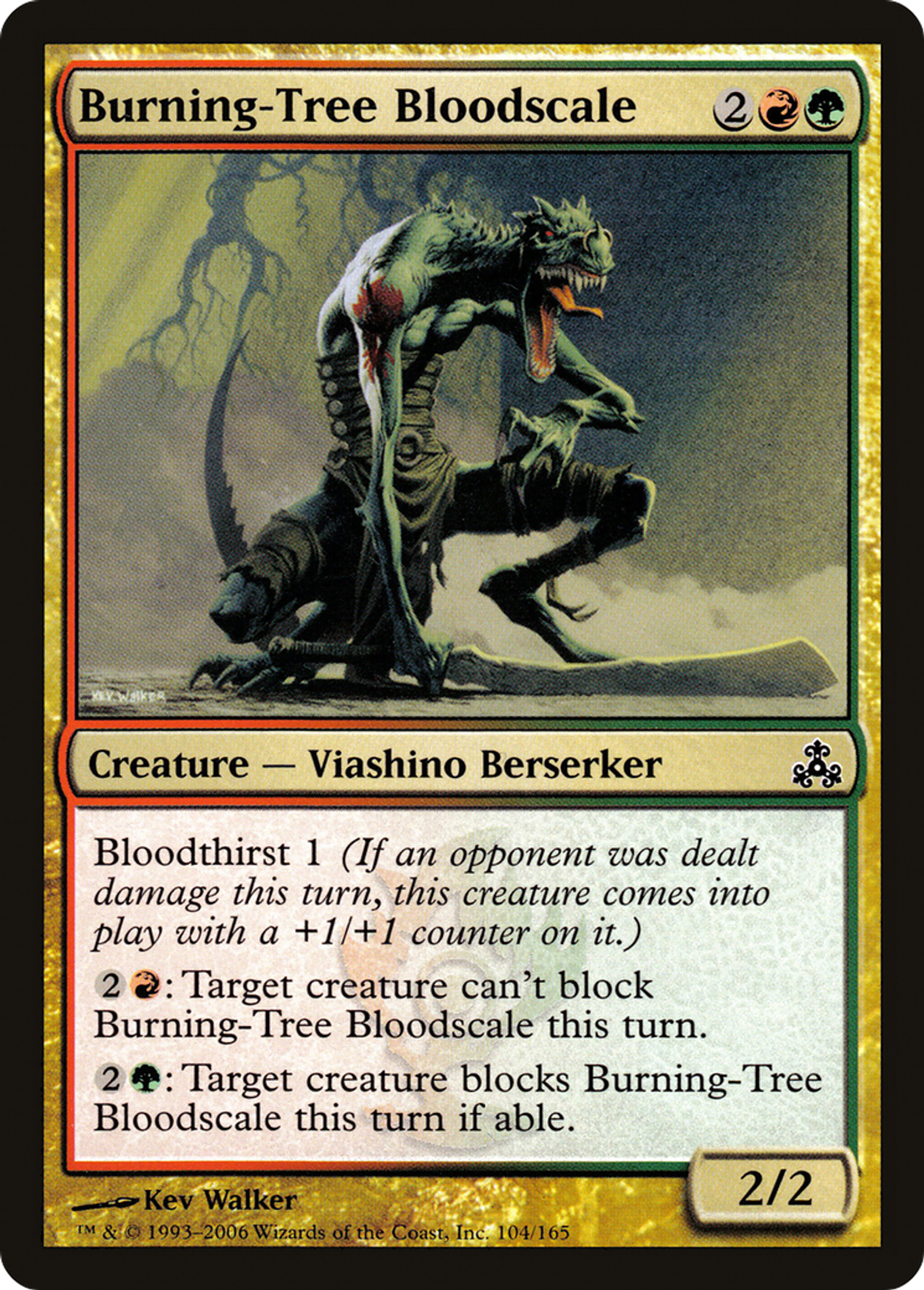 Burning-Tree Bloodscale — Guildpact — Magic: The Gathering