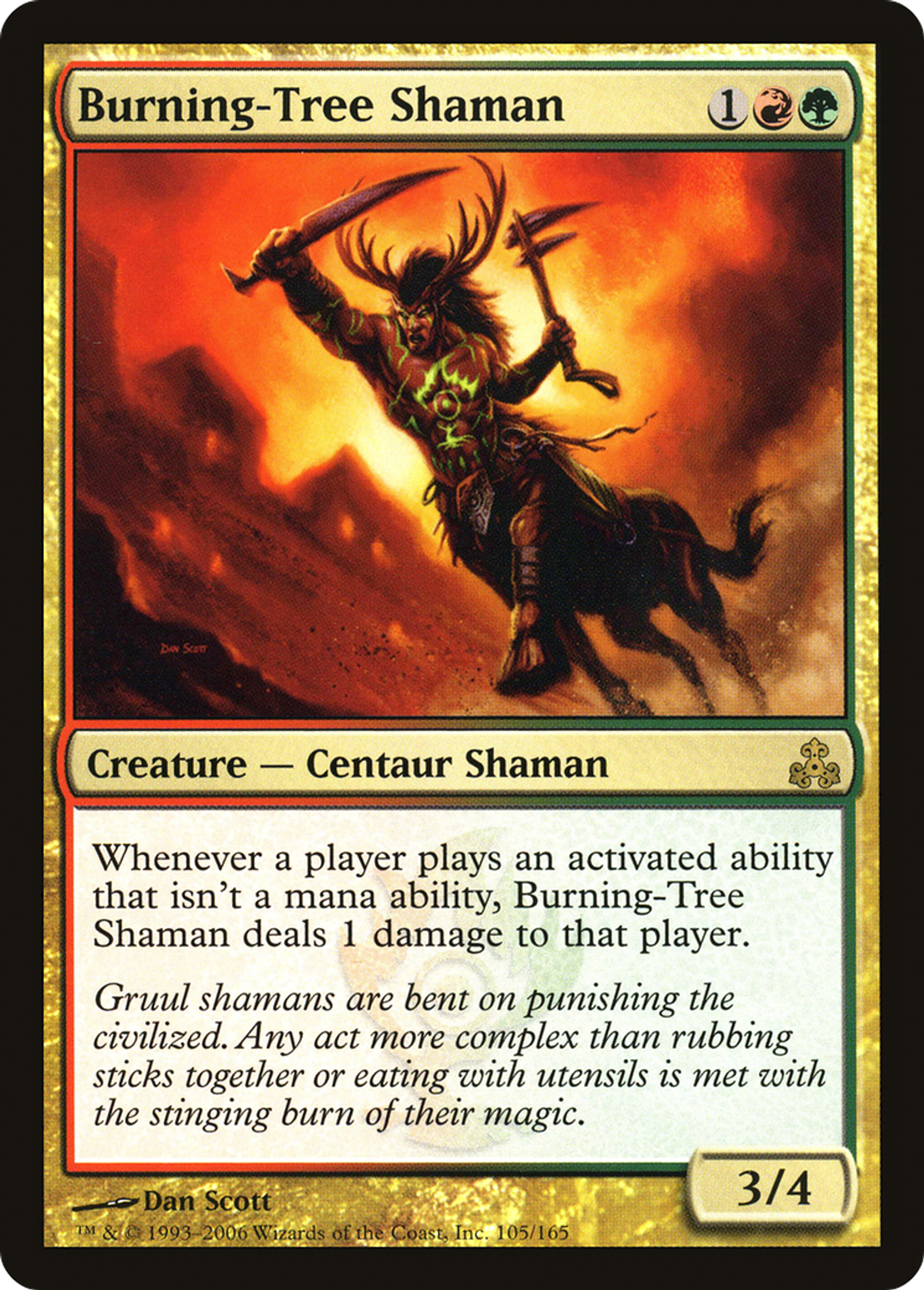 Burning-Tree Shaman — Guildpact — Magic: The Gathering