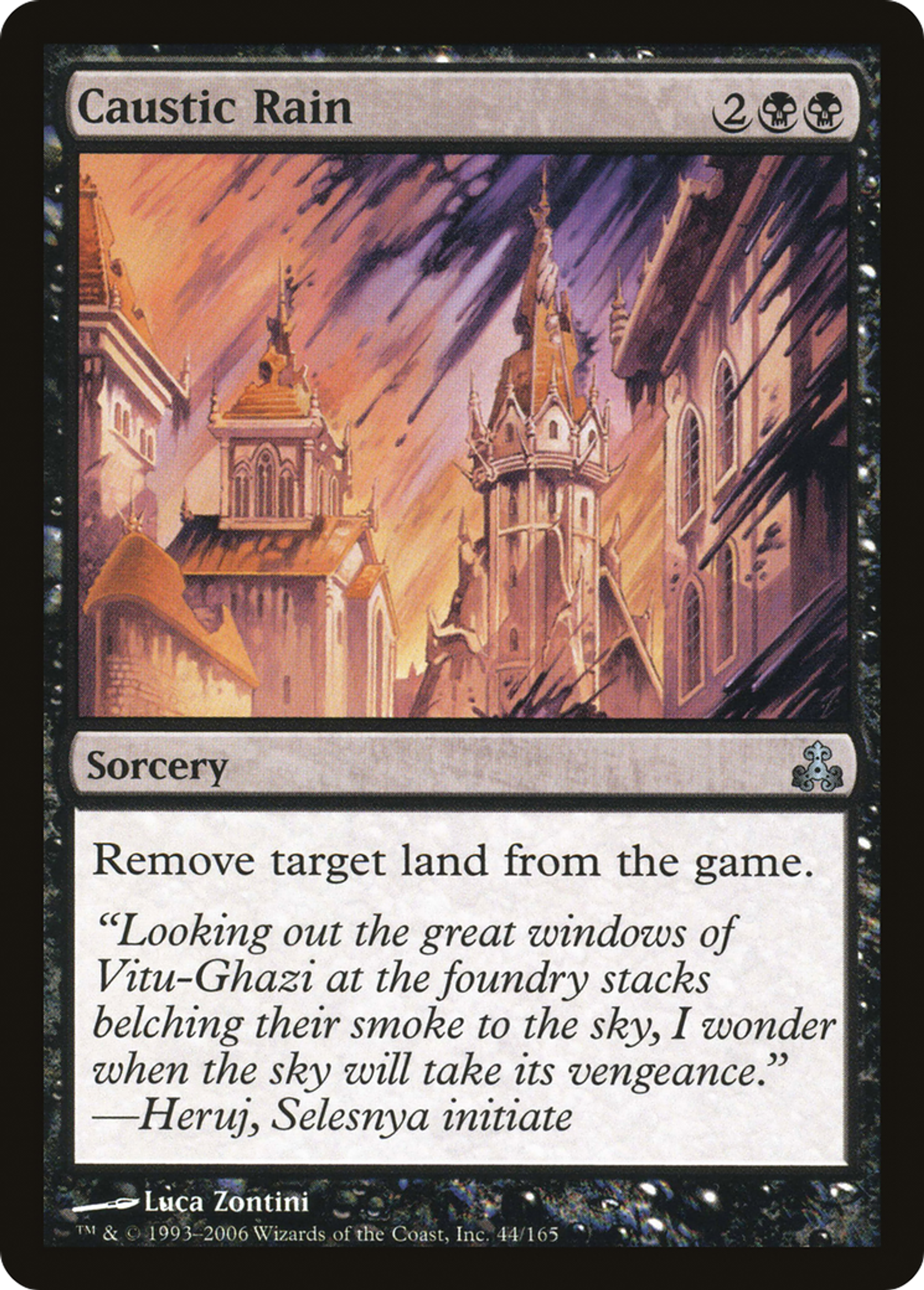 Caustic Rain — Guildpact — Magic: The Gathering