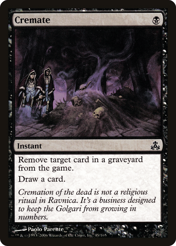 Cremate — Guildpact — Magic: The Gathering