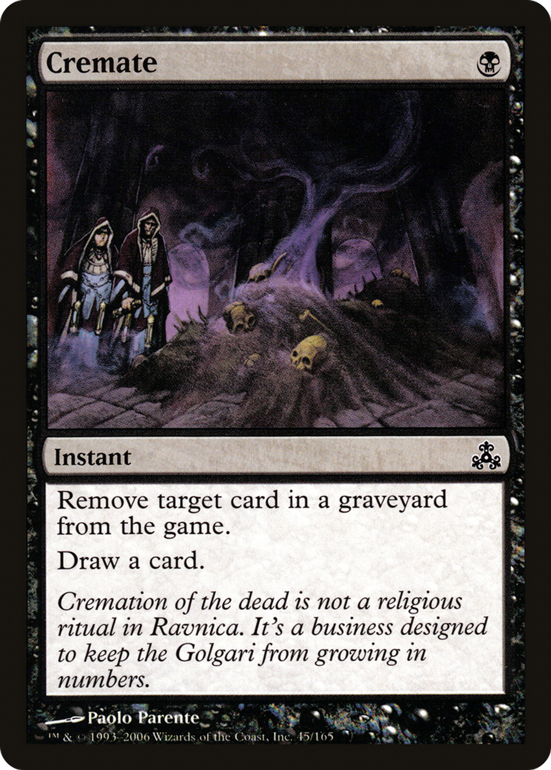 Cremate — Guildpact — Magic: The Gathering
