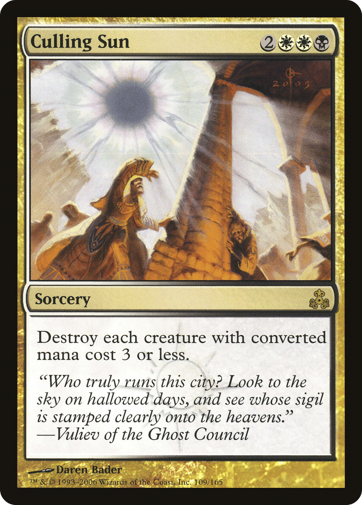 Culling Sun — Guildpact — Magic: The Gathering