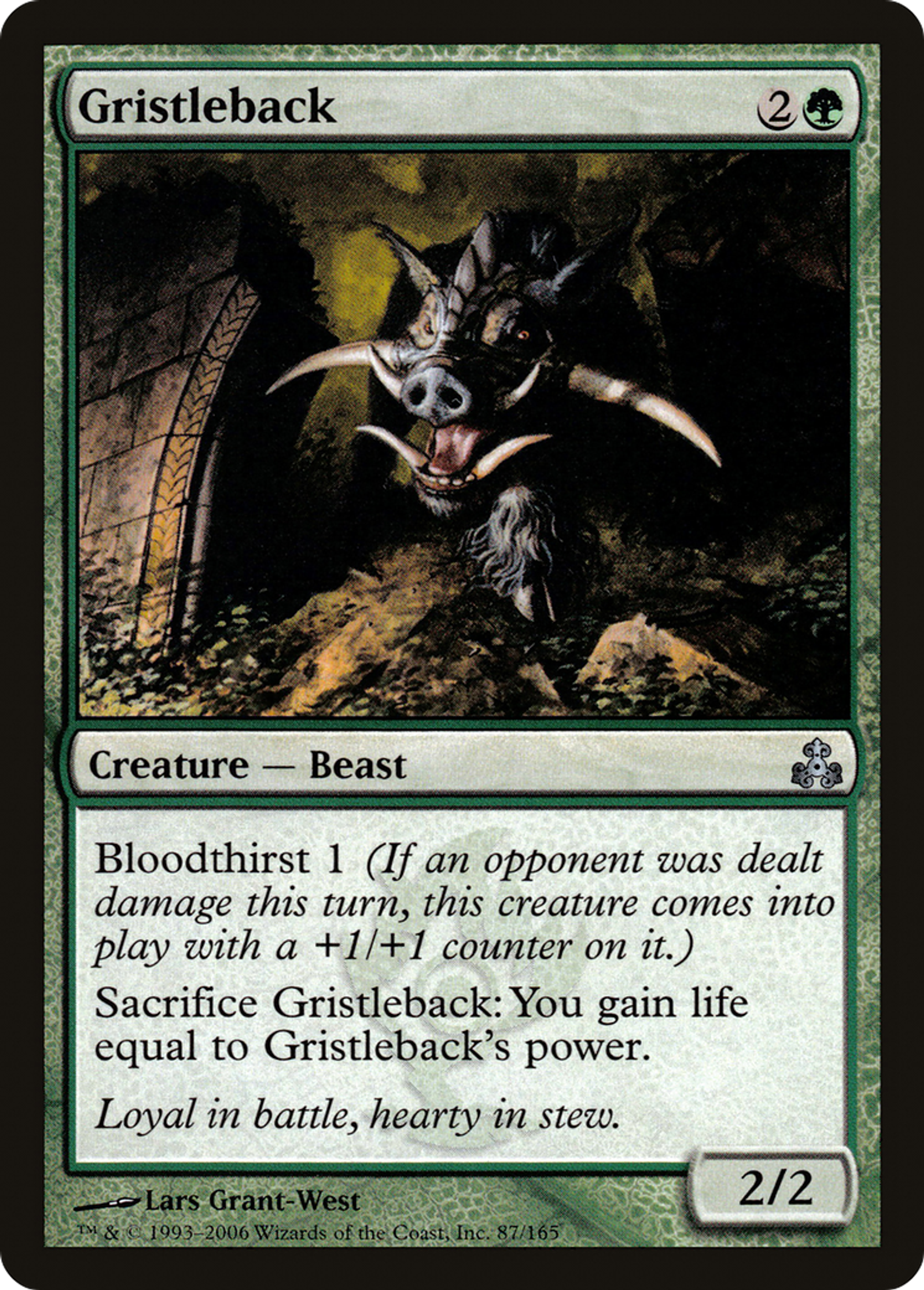 Gristleback — Guildpact — Magic: The Gathering