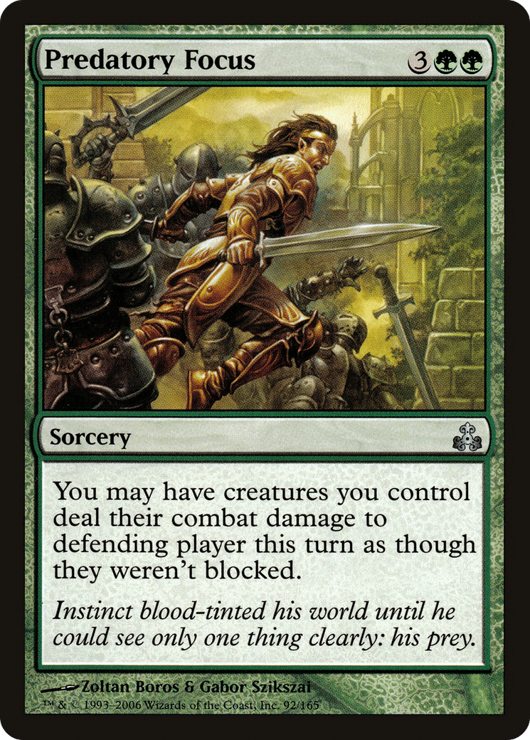 Predatory Focus — Guildpact — Magic: The Gathering