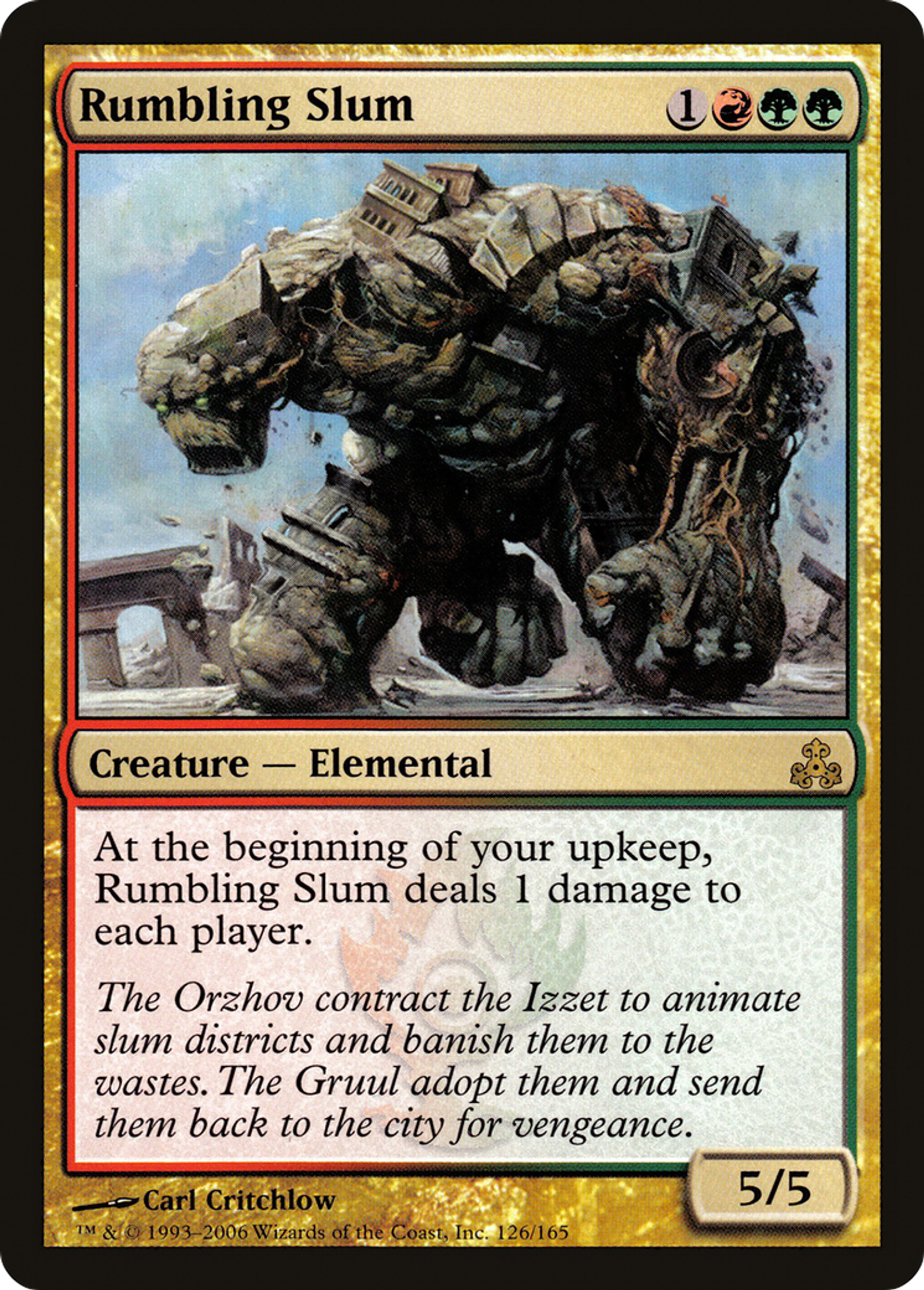 Rumbling Slum — Guildpact — Magic: The Gathering