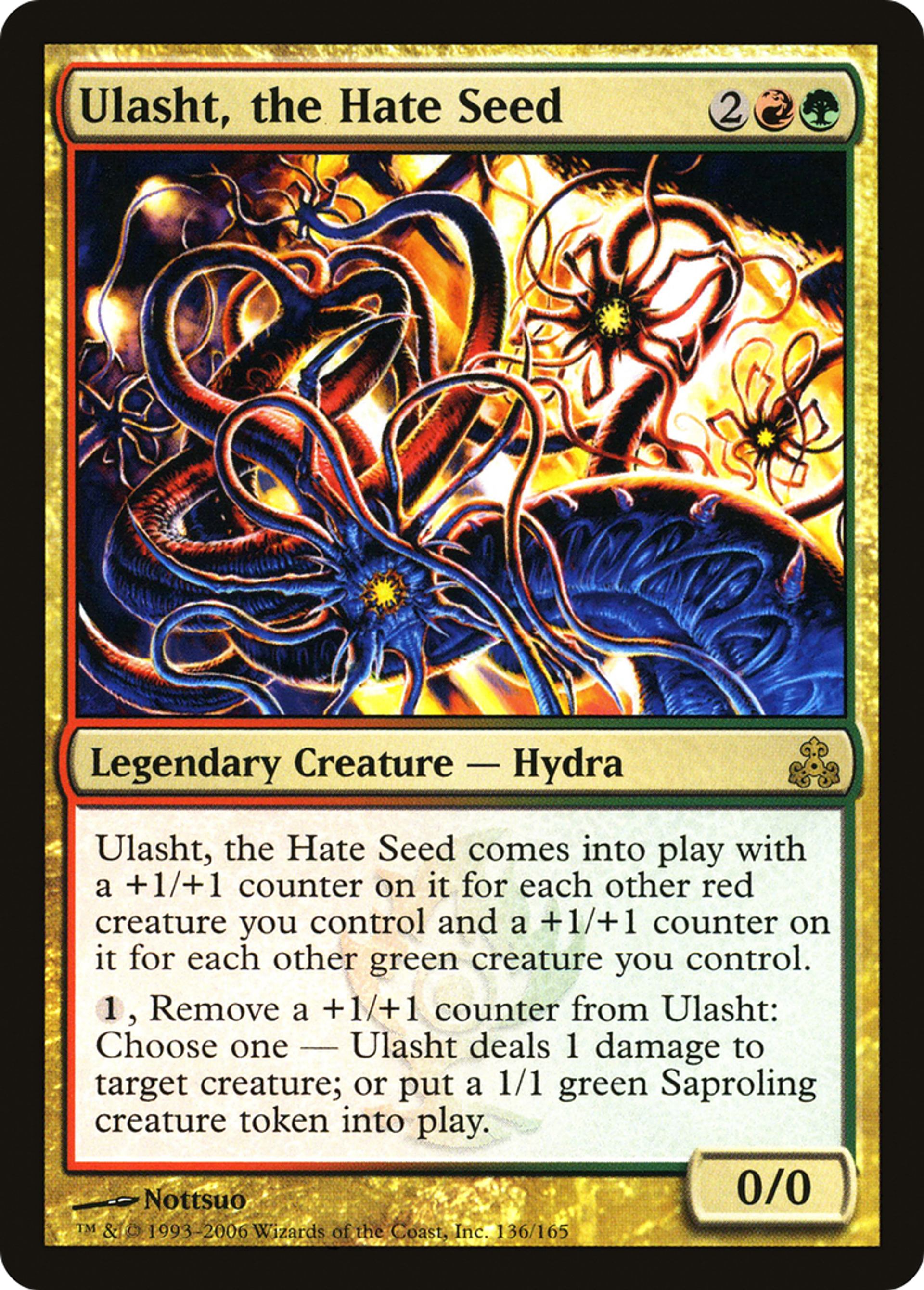 Ulasht, the Hate Seed — Guildpact — Magic: The Gathering