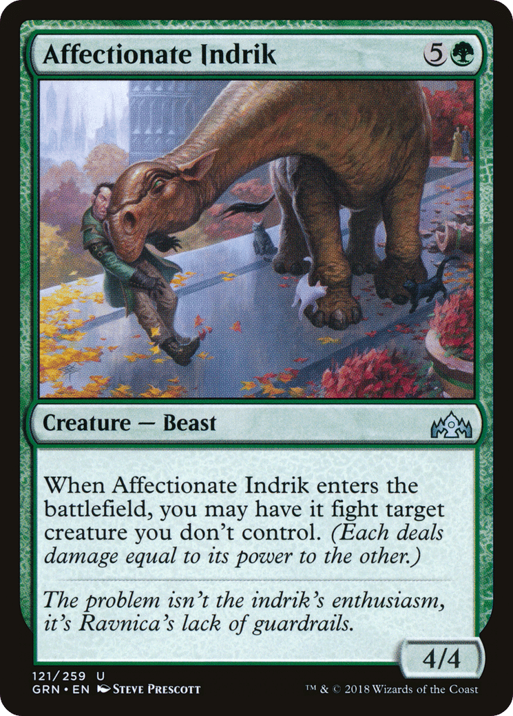 Affectionate Indrik — Guilds of Ravnica — Magic: The Gathering