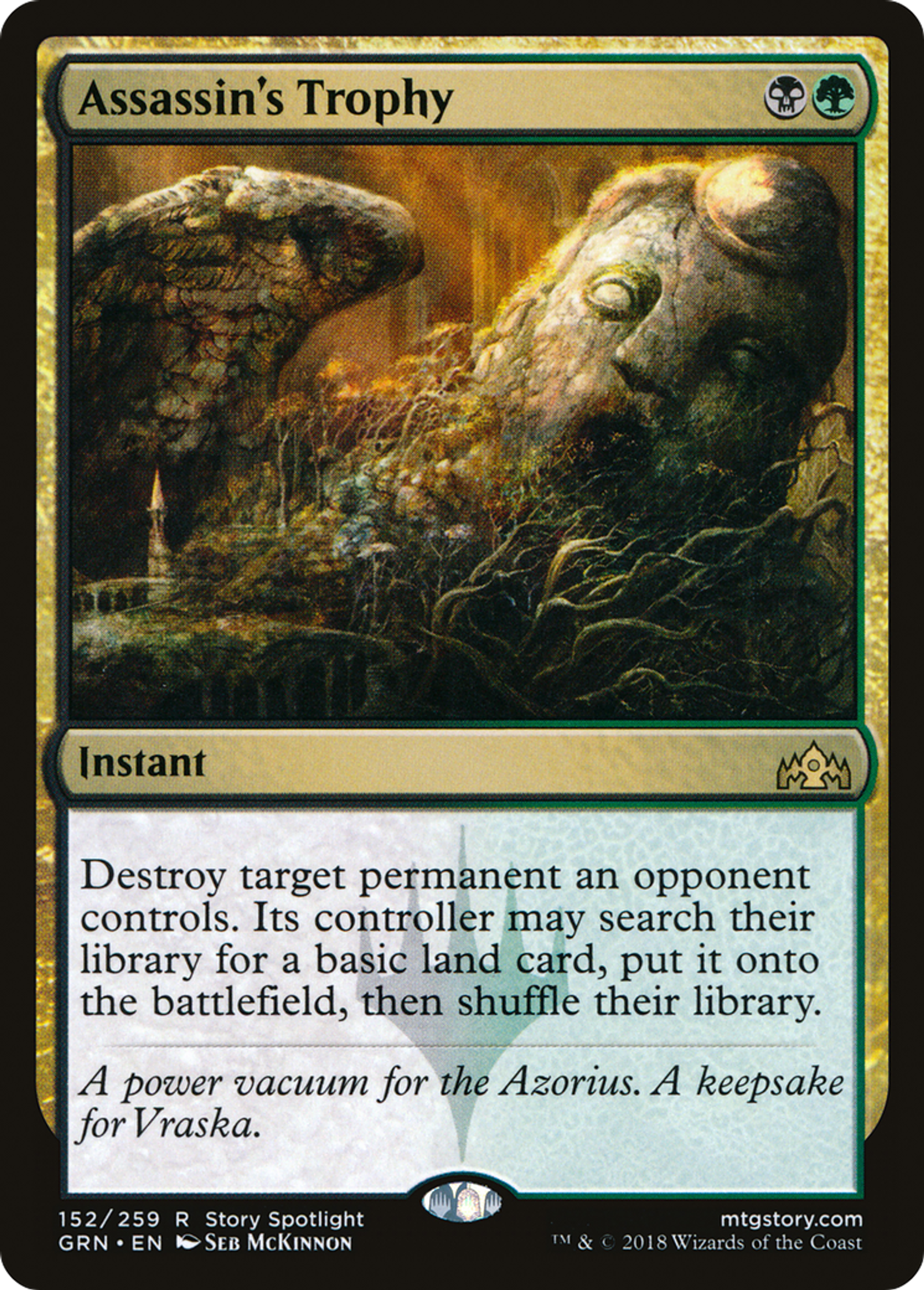 Trophée de l'assassin — Guilds of Ravnica — Magic: The Gathering