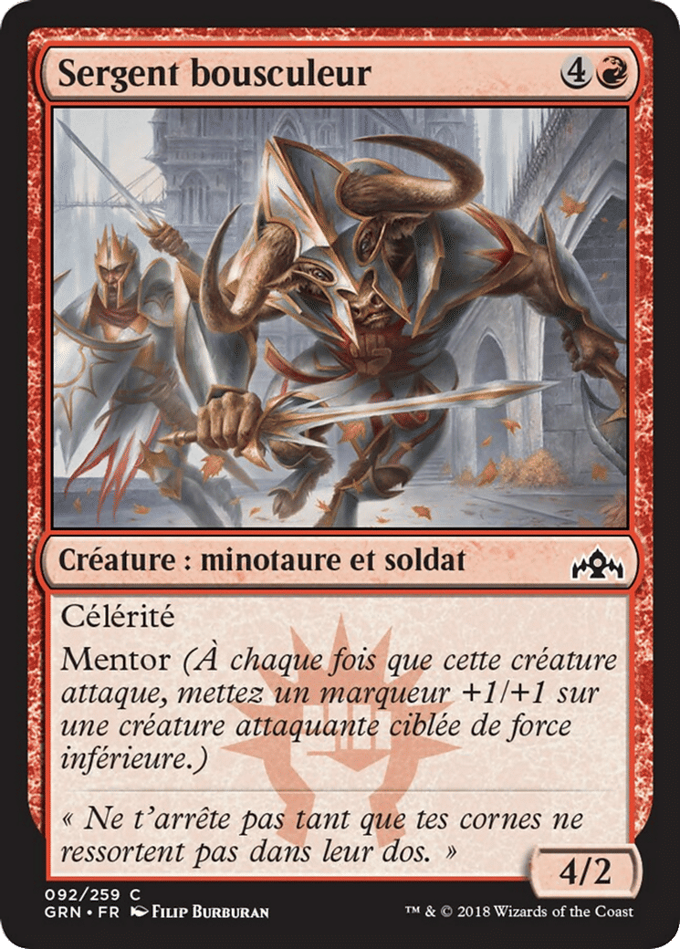 Sergent bousculeur — Guilds of Ravnica — Magic: The Gathering