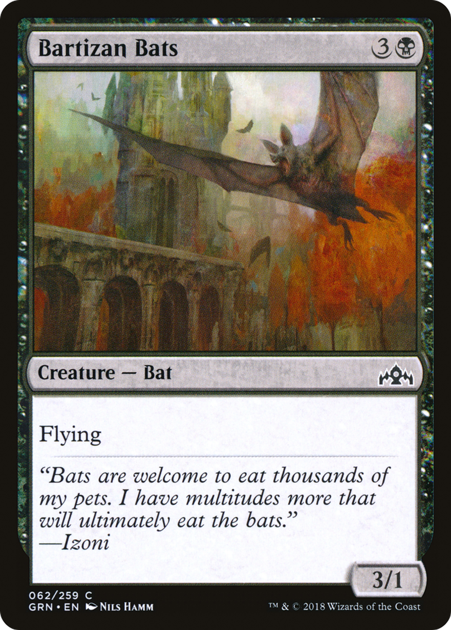 Chauve-souris des échauguettes — Guilds of Ravnica — Magic: The Gathering