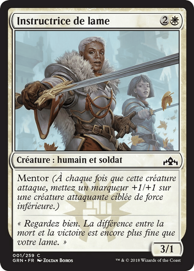 Instructrice de lame — Guilds of Ravnica — Magic: The Gathering