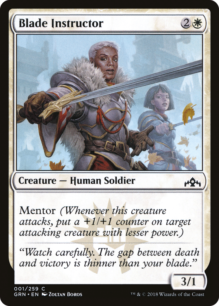 Blade Instructor — Guilds of Ravnica — Magic: The Gathering